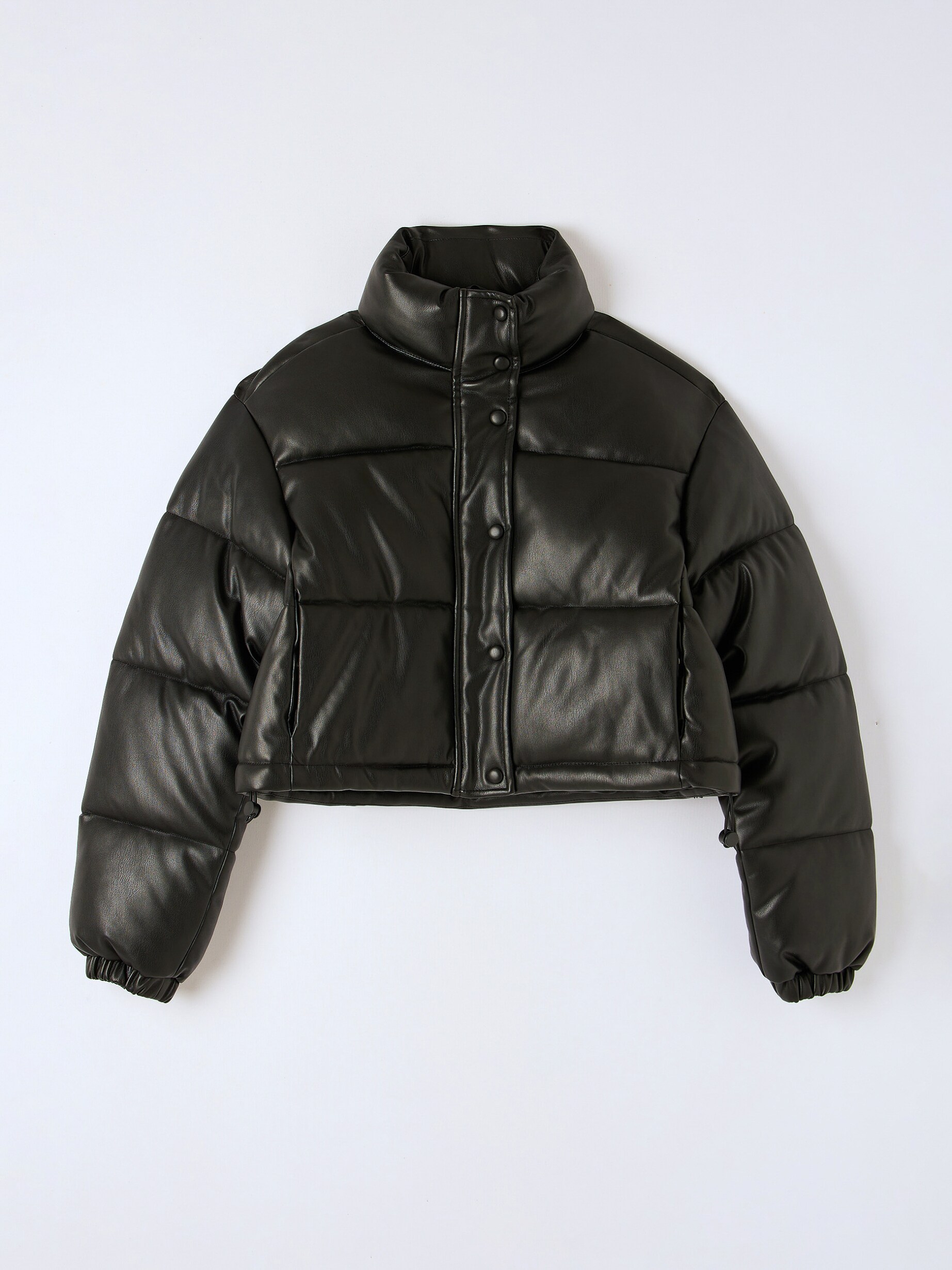 Cropped padded puffer jacket hot sale