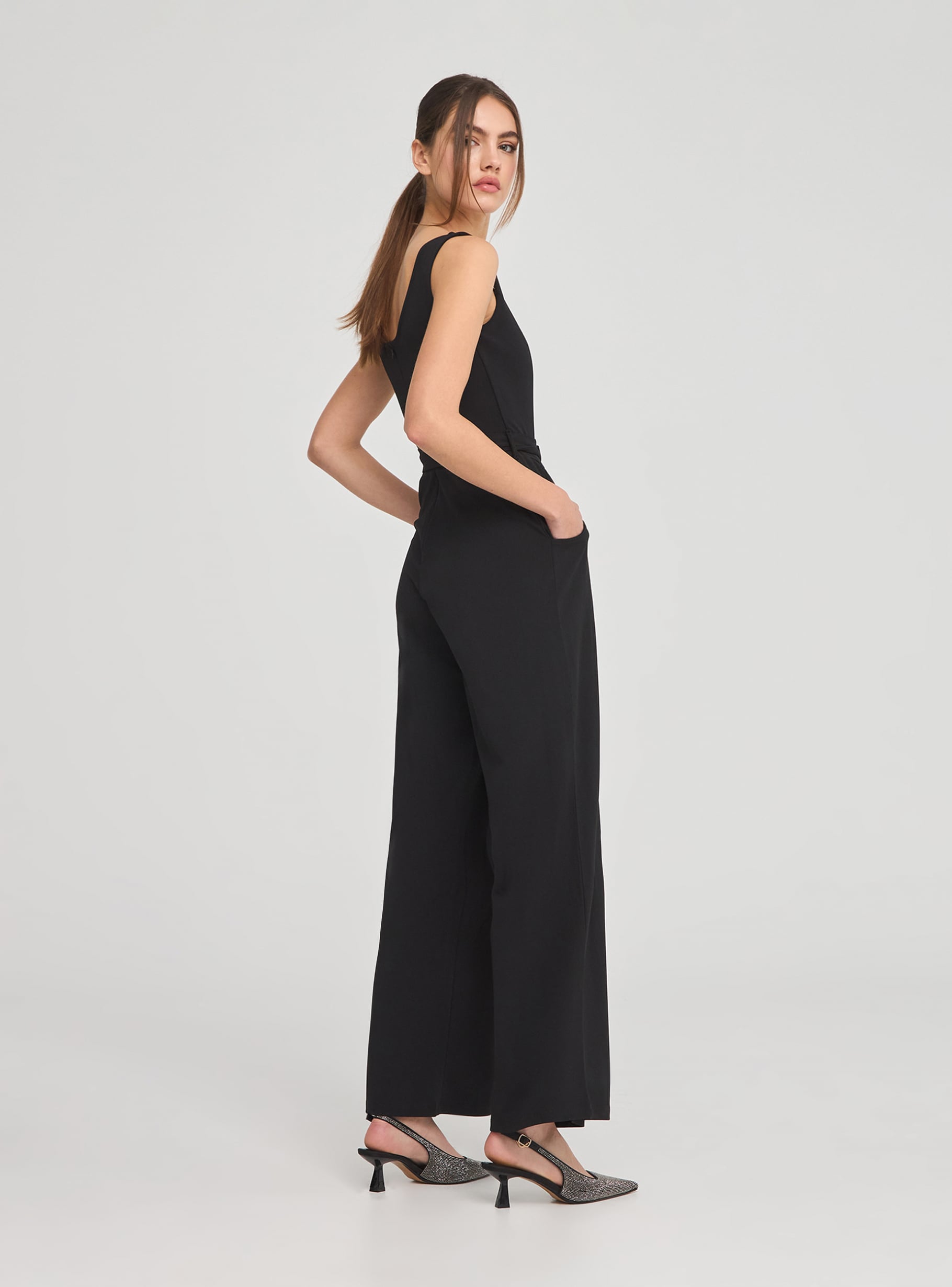 Black Long jumpsuit with underwire - Buy Online | Terranova