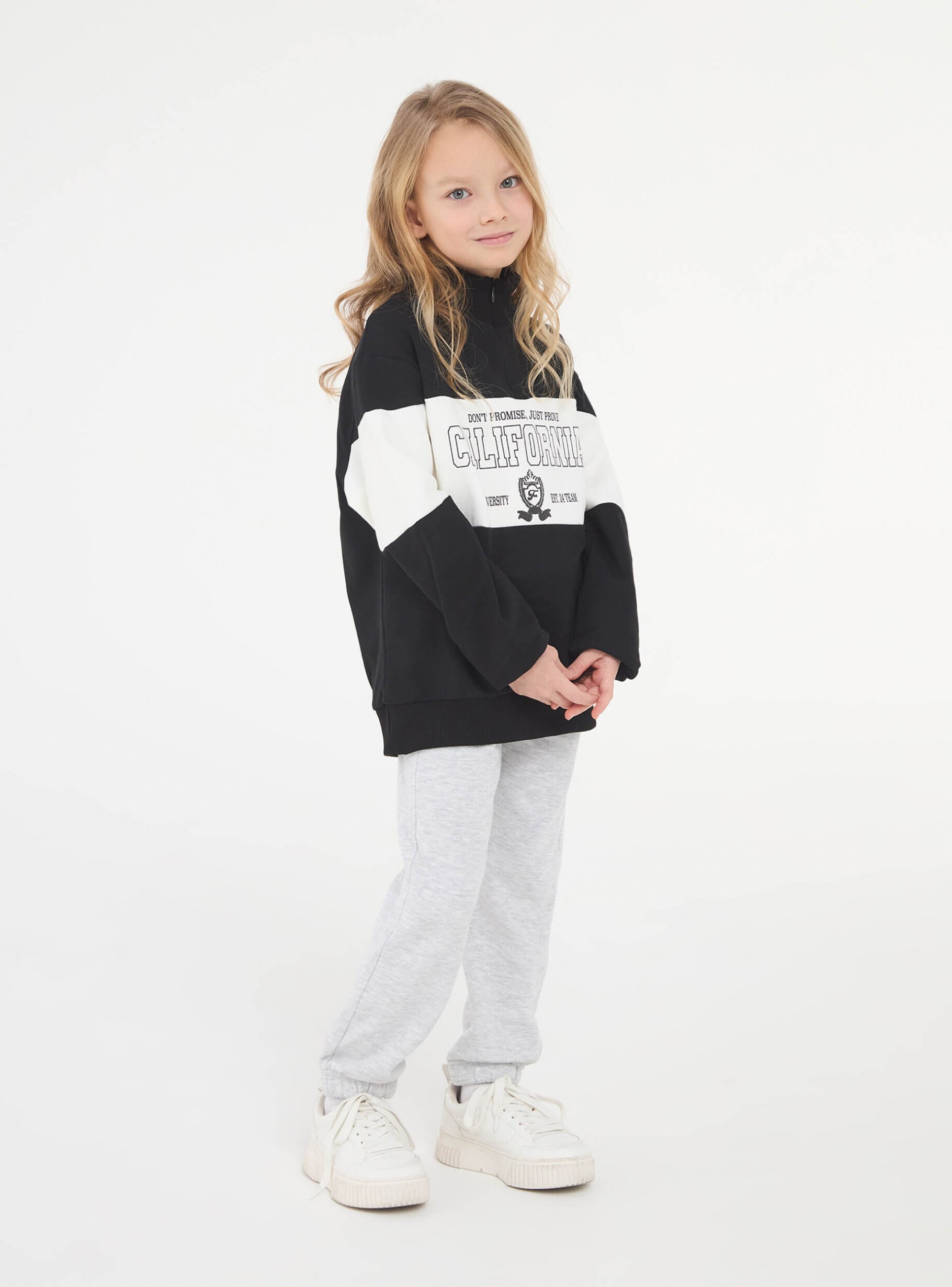 Light grey melange Plain tracksuit bottoms Buy Online Terranova