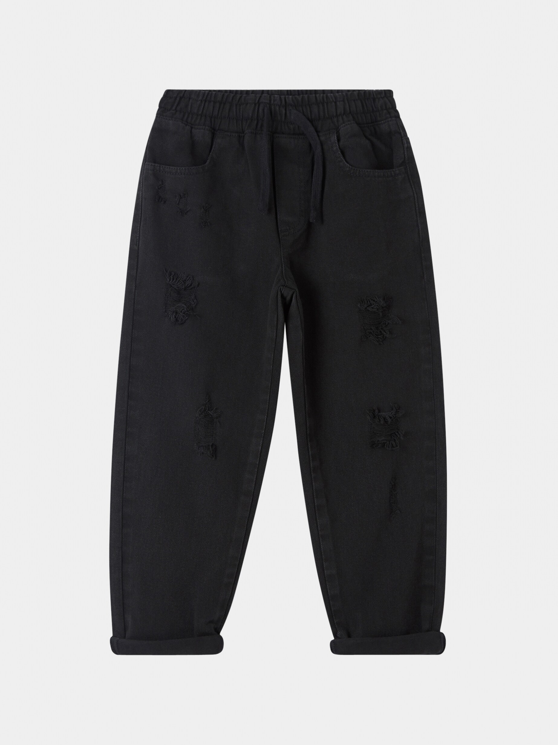 Black Jogging style ripped jeans Buy Online Terranova