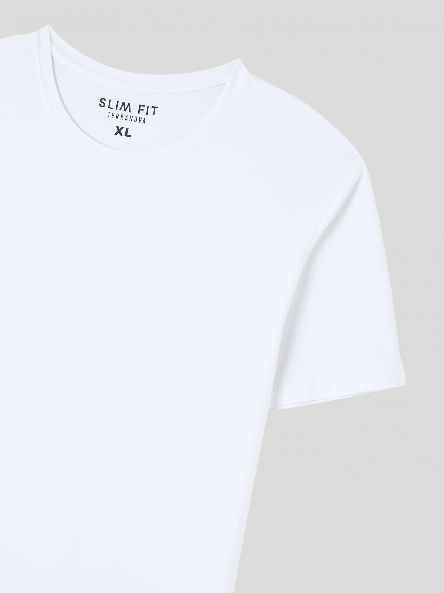 Optical white Plain slim-fit T-shirt - Buy Online | Terranova