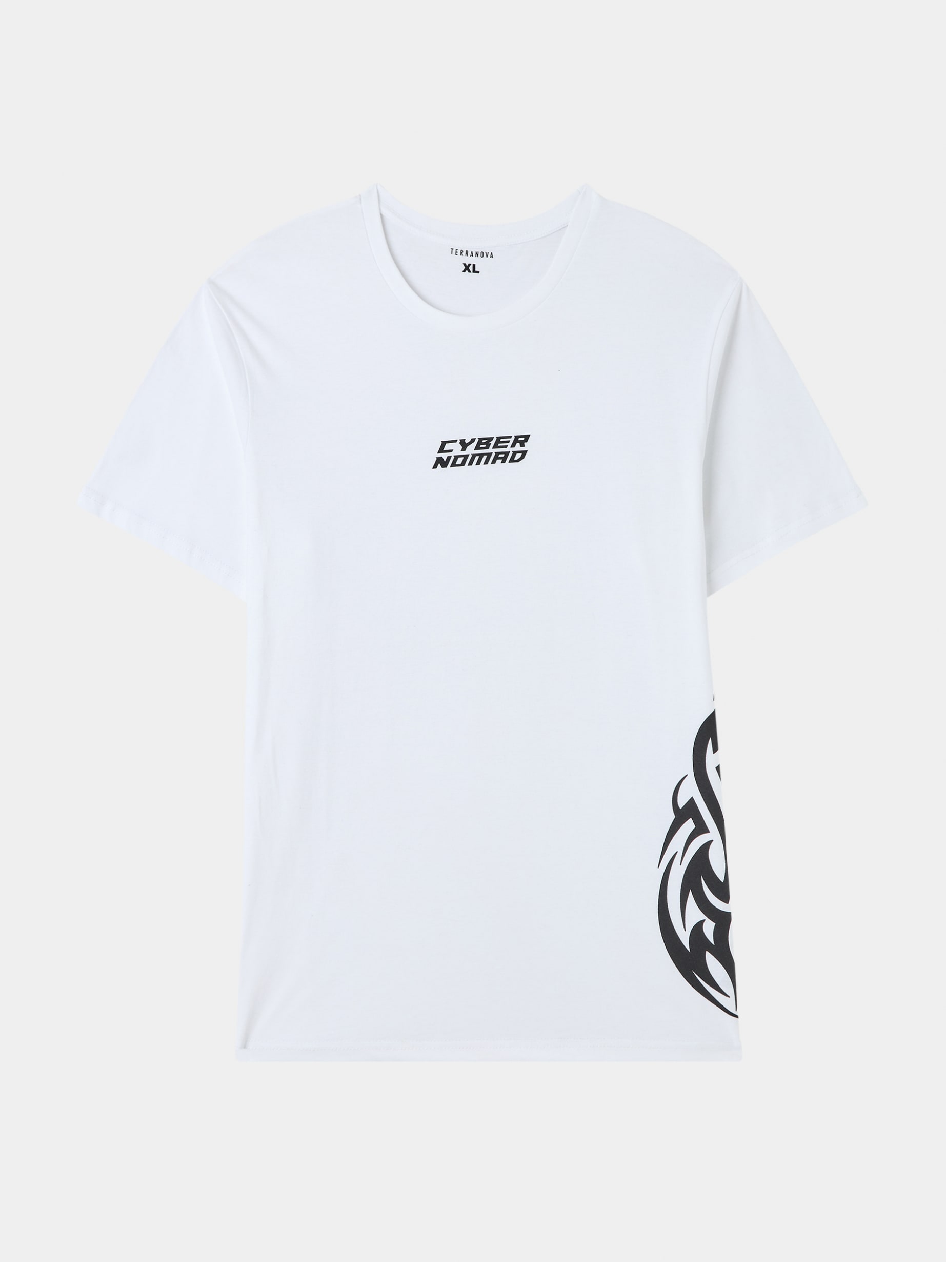 Tonic Crew Neck Slim Ramskull T-Shirt Optic White | ALLSAINTS US
