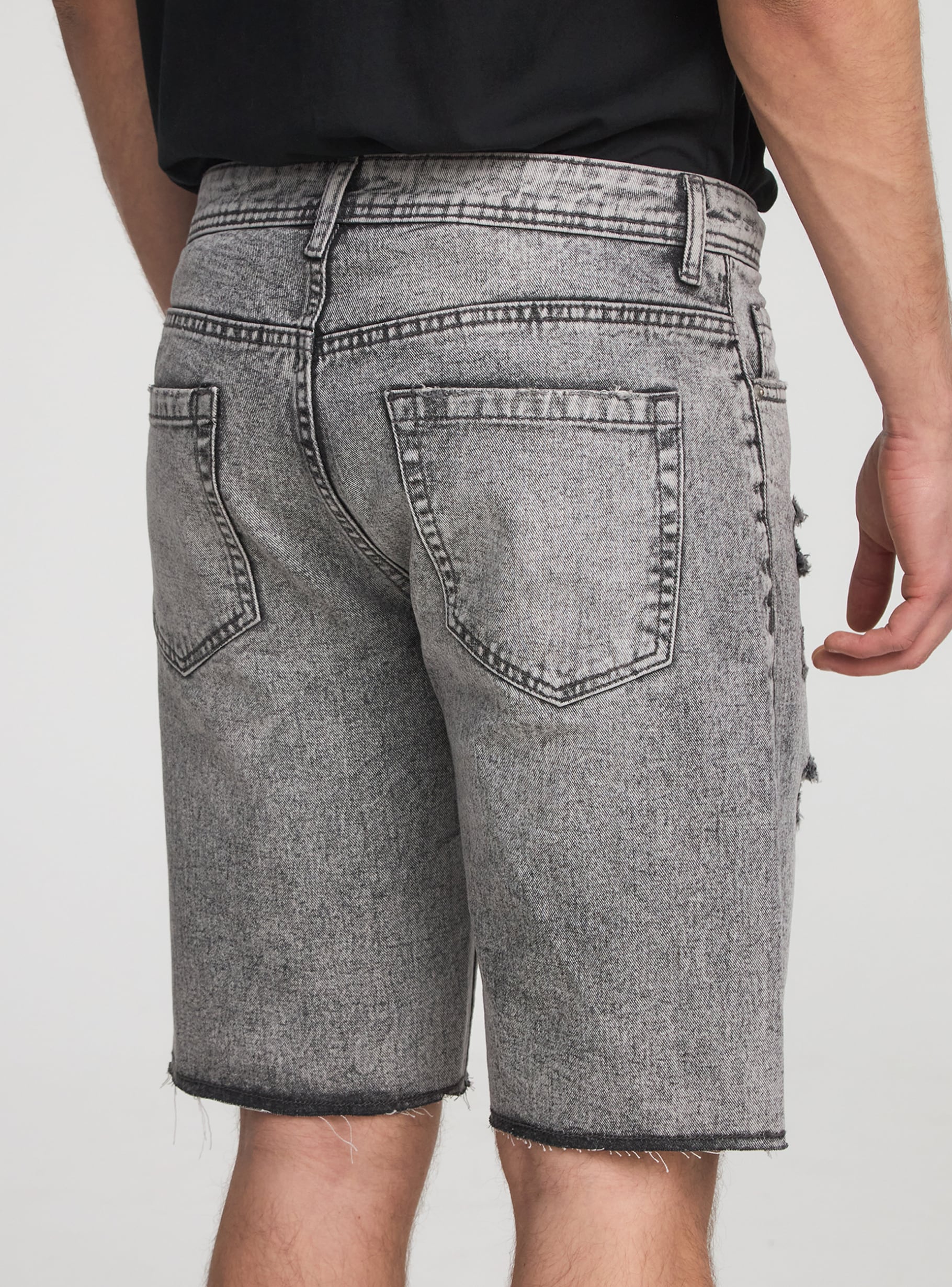 【INCHANT ME】565 Grayish Short Denim Pants INCHANT ME