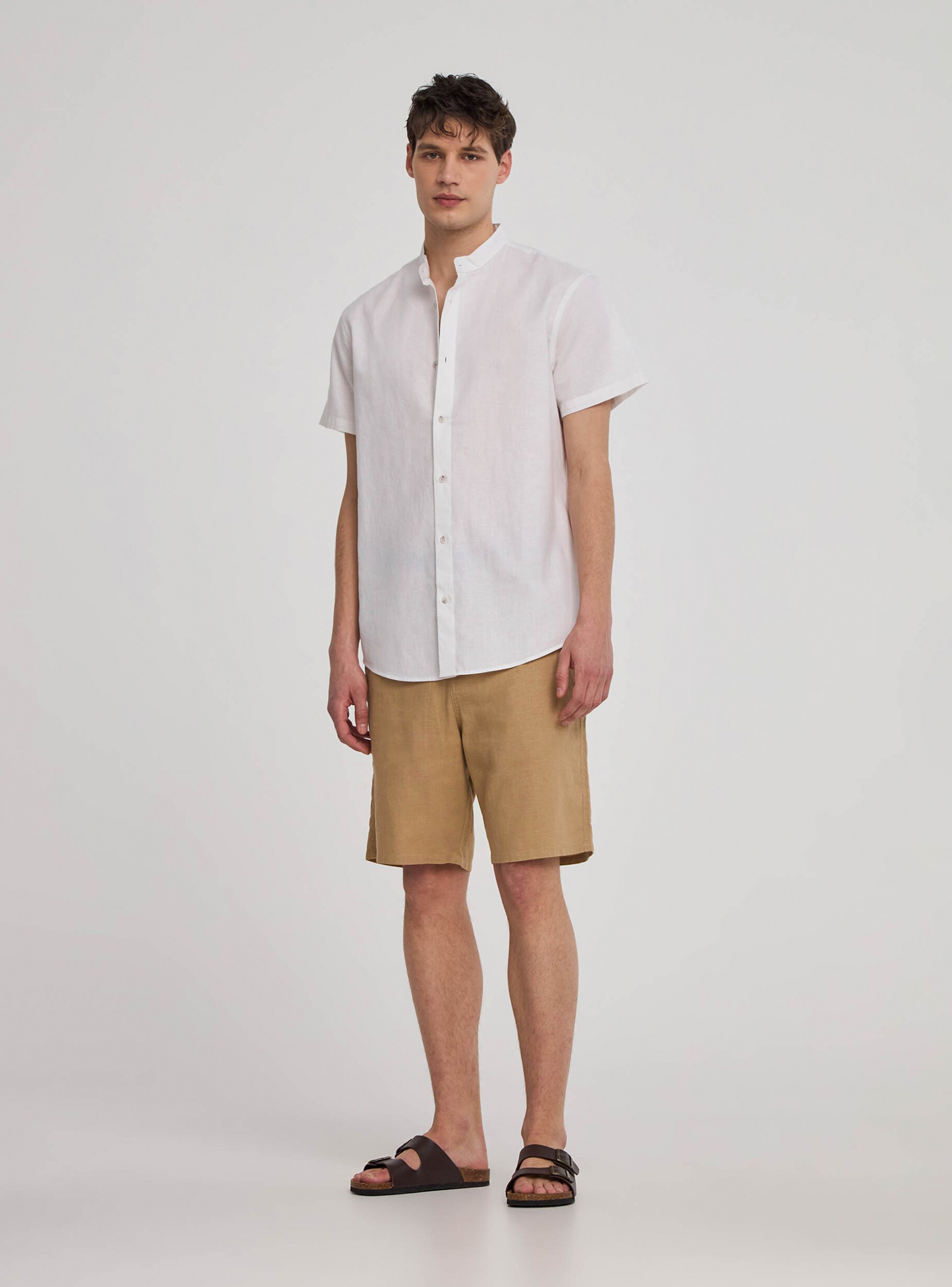 Linen chino shorts shop