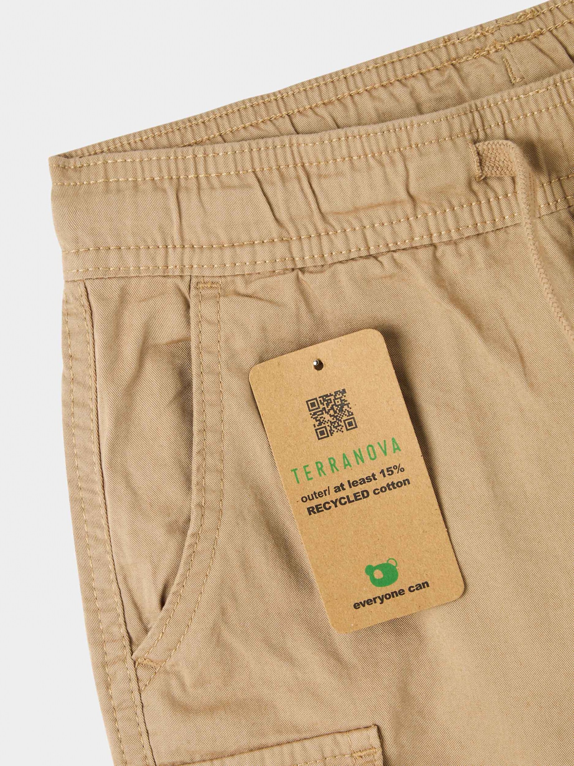 Beige light Plain cargo shorts - Buy Online | Terranova