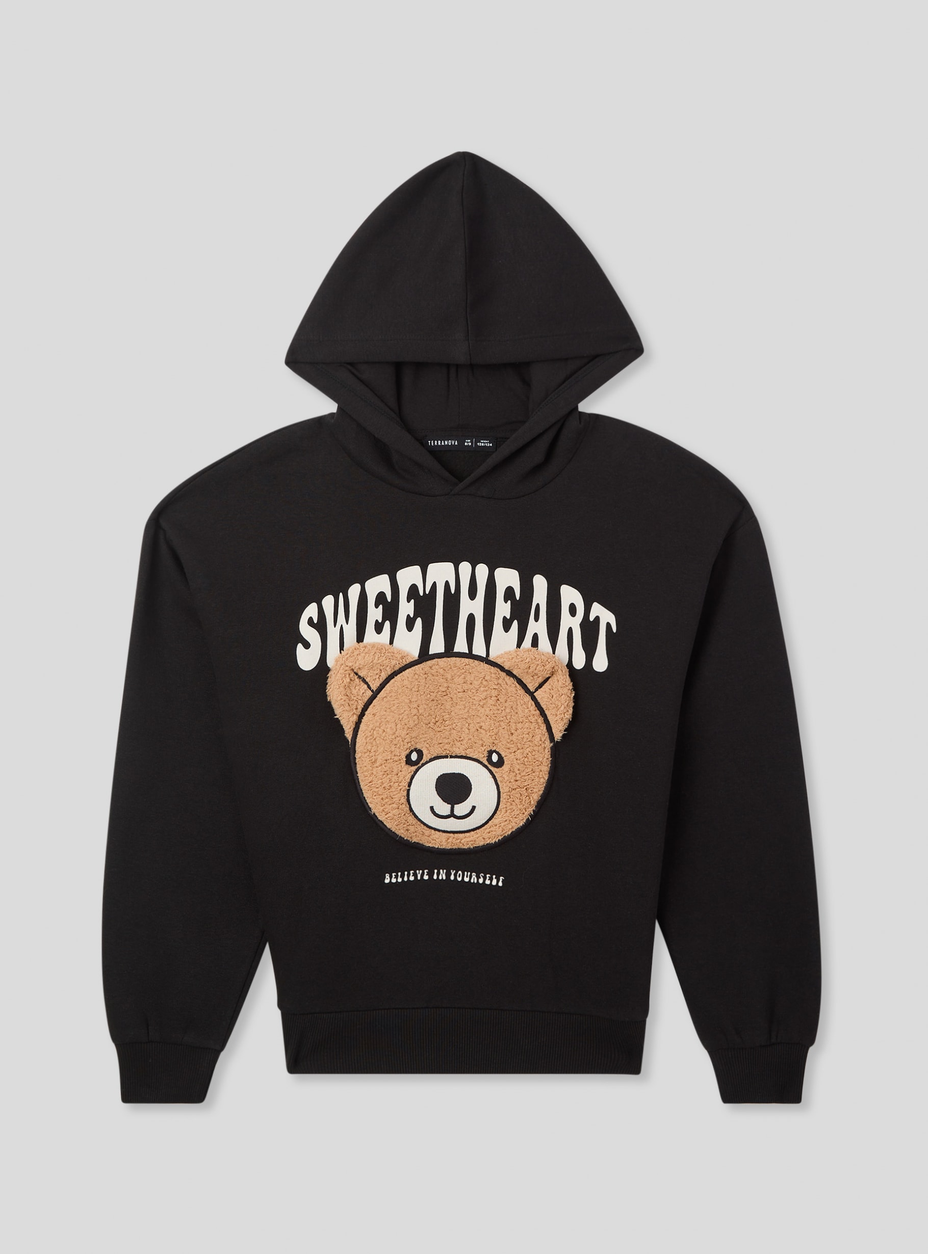 Black teddy hoodie shop