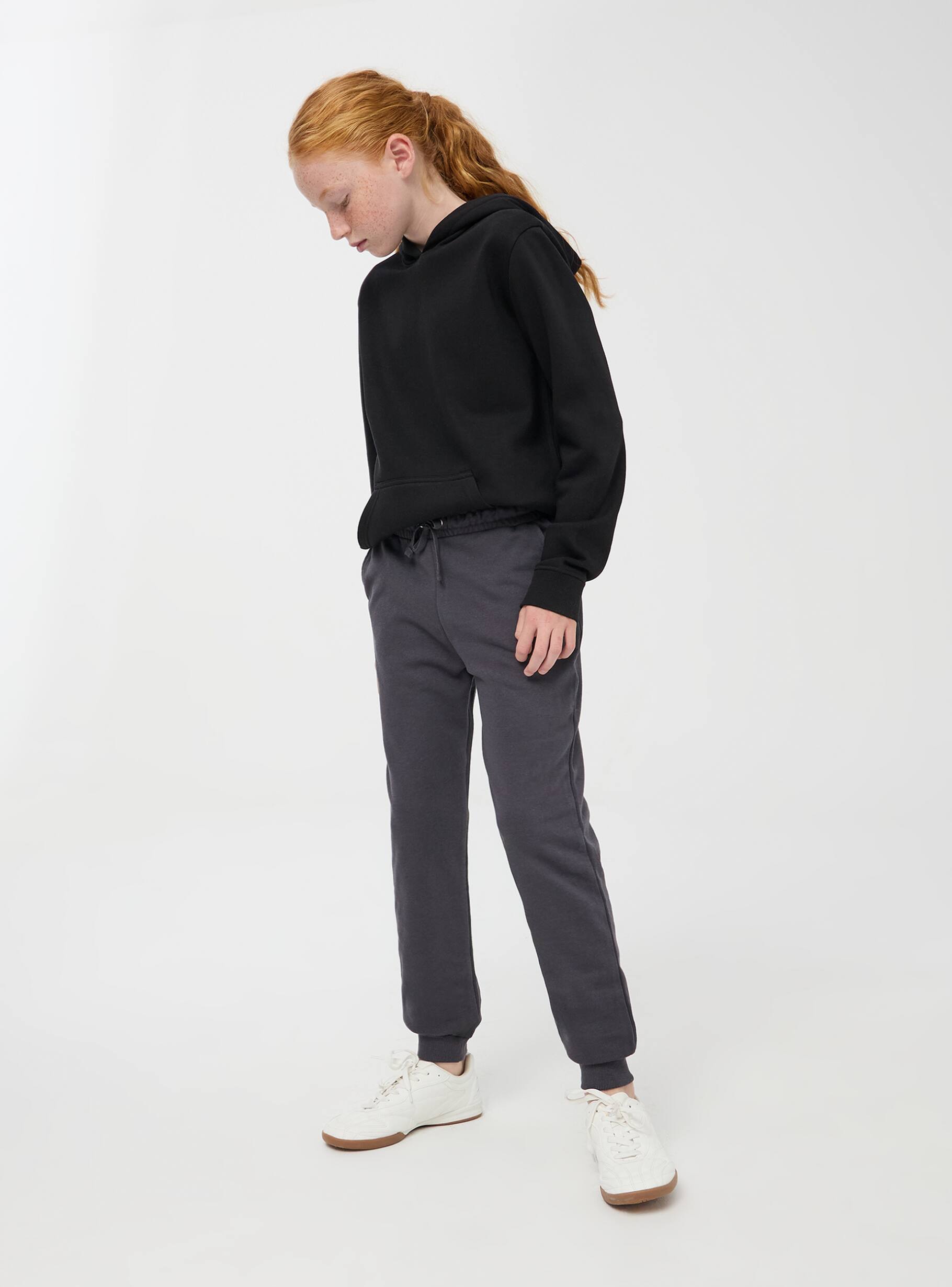 Antracite Plain lightweight jogging bottoms Buy Online Terranova
