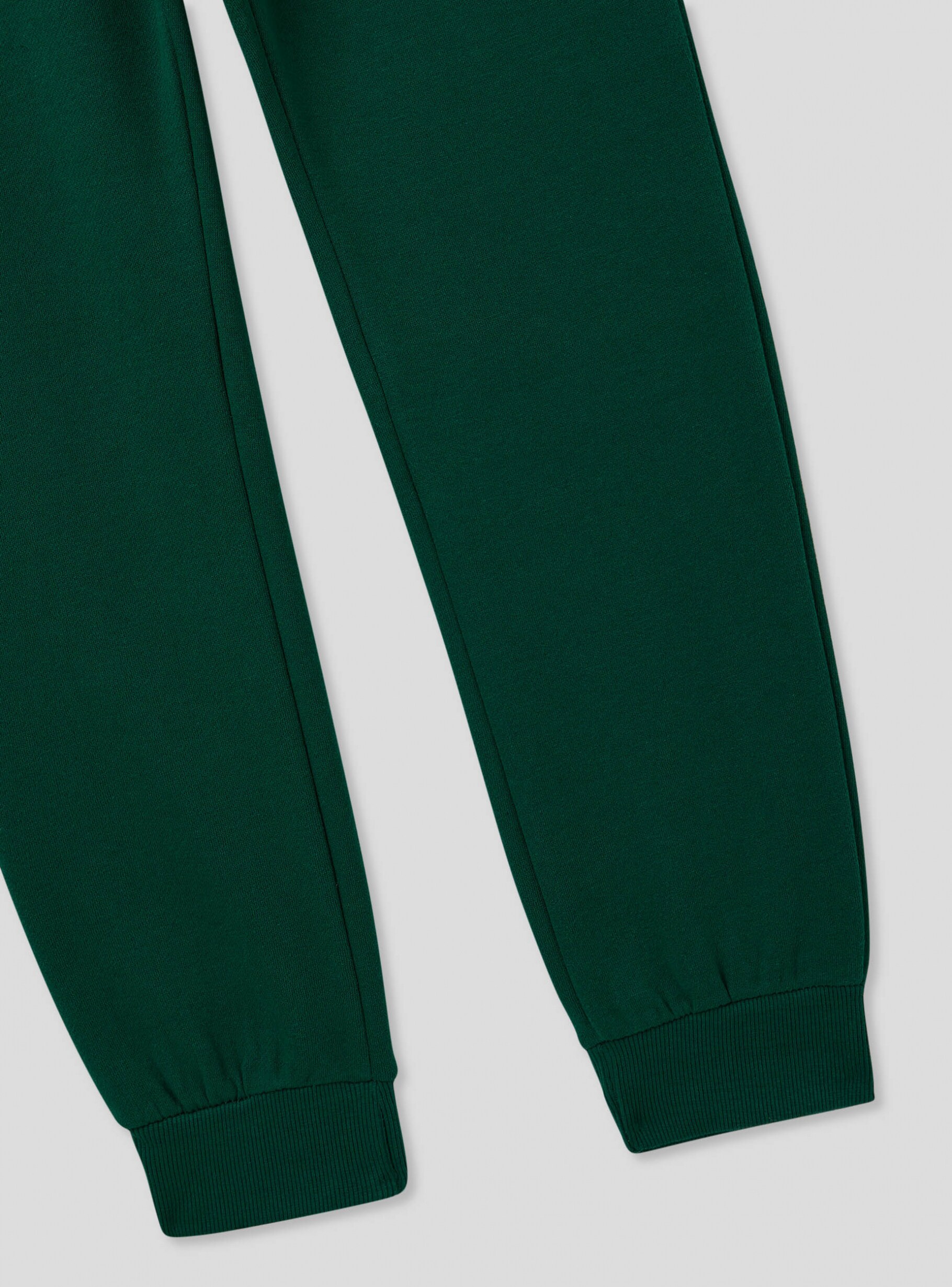 Green dark Sporty print tracksuit bottoms in heavy fabric