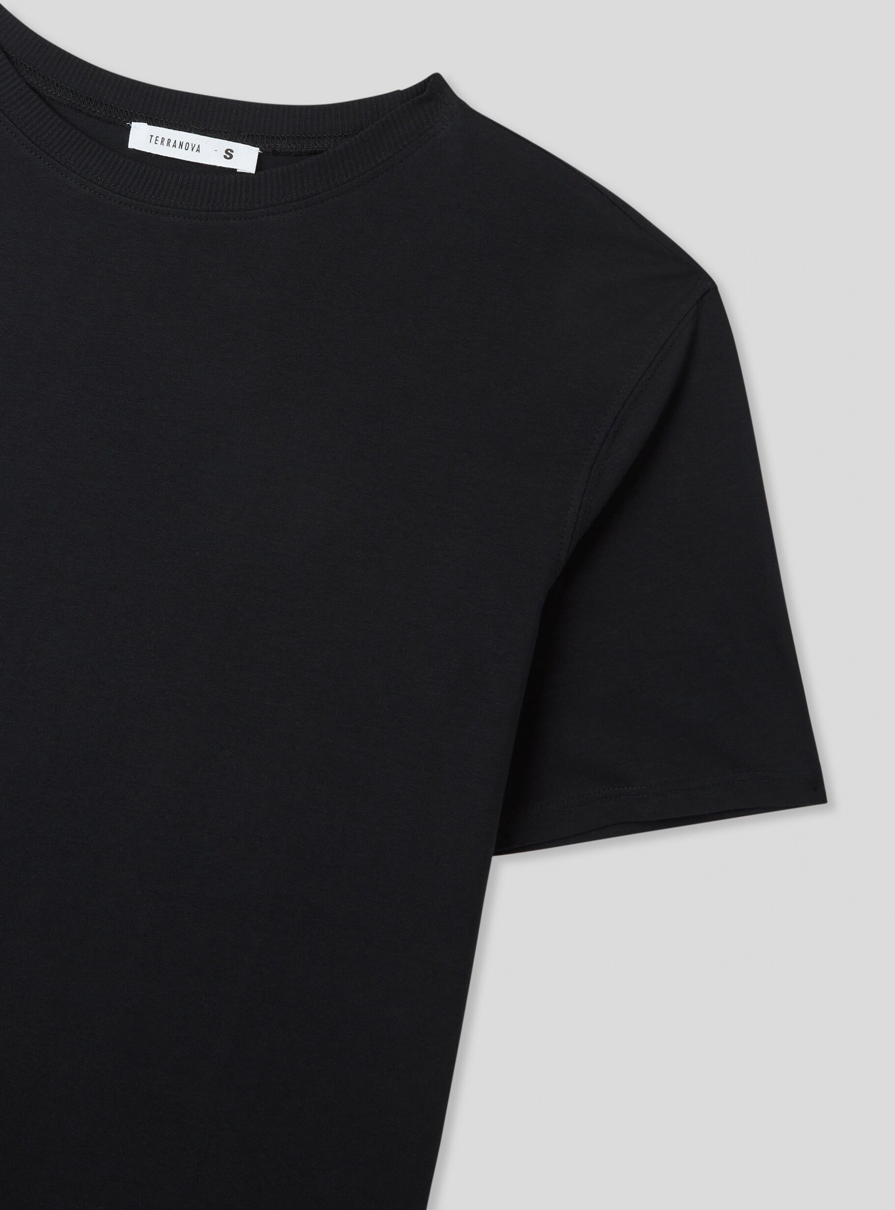 Black Oversized plain T shirt Buy Online Terranova