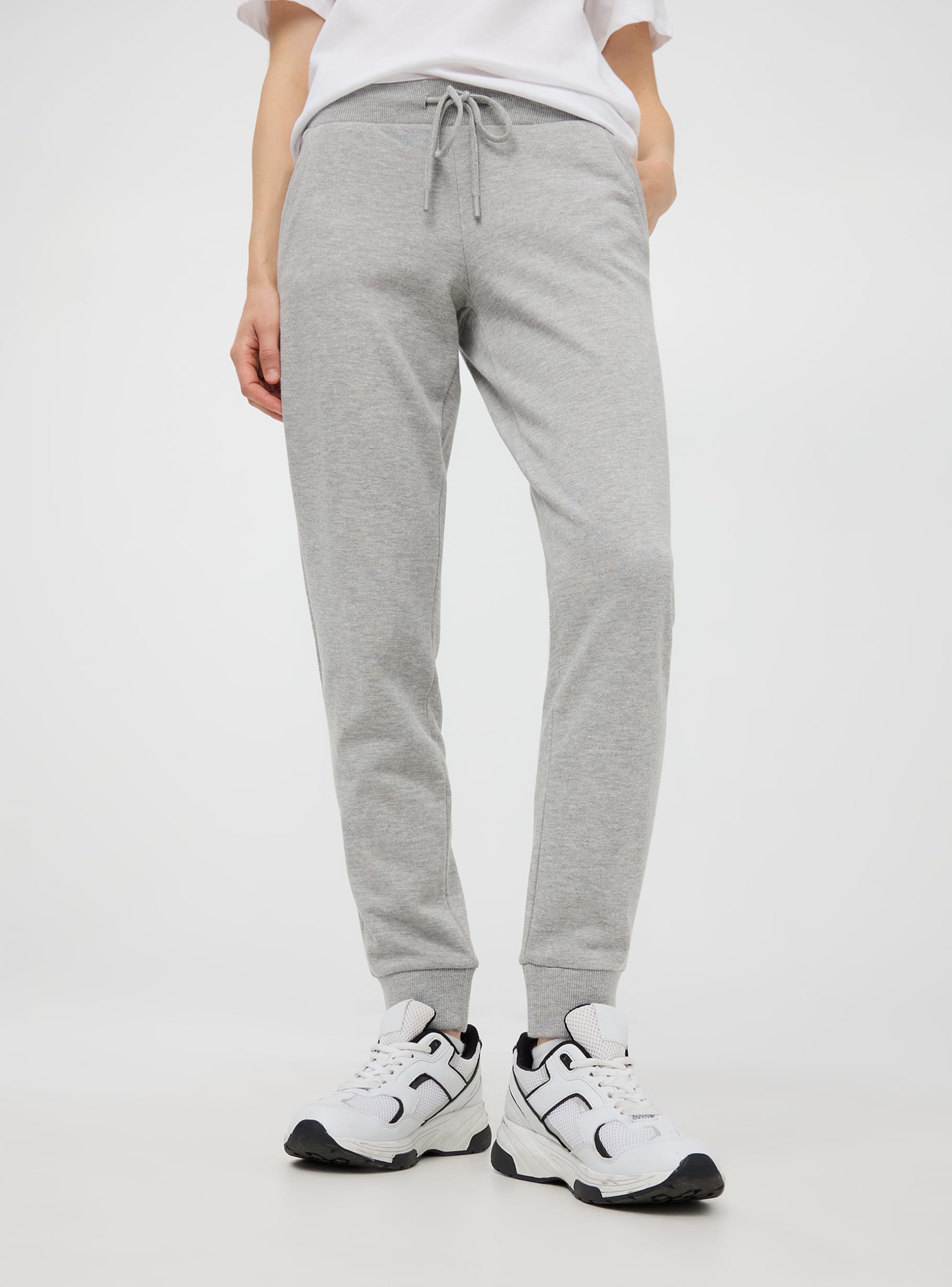 Middle grey melange Melange tracksuit bottoms Buy Online Terranova