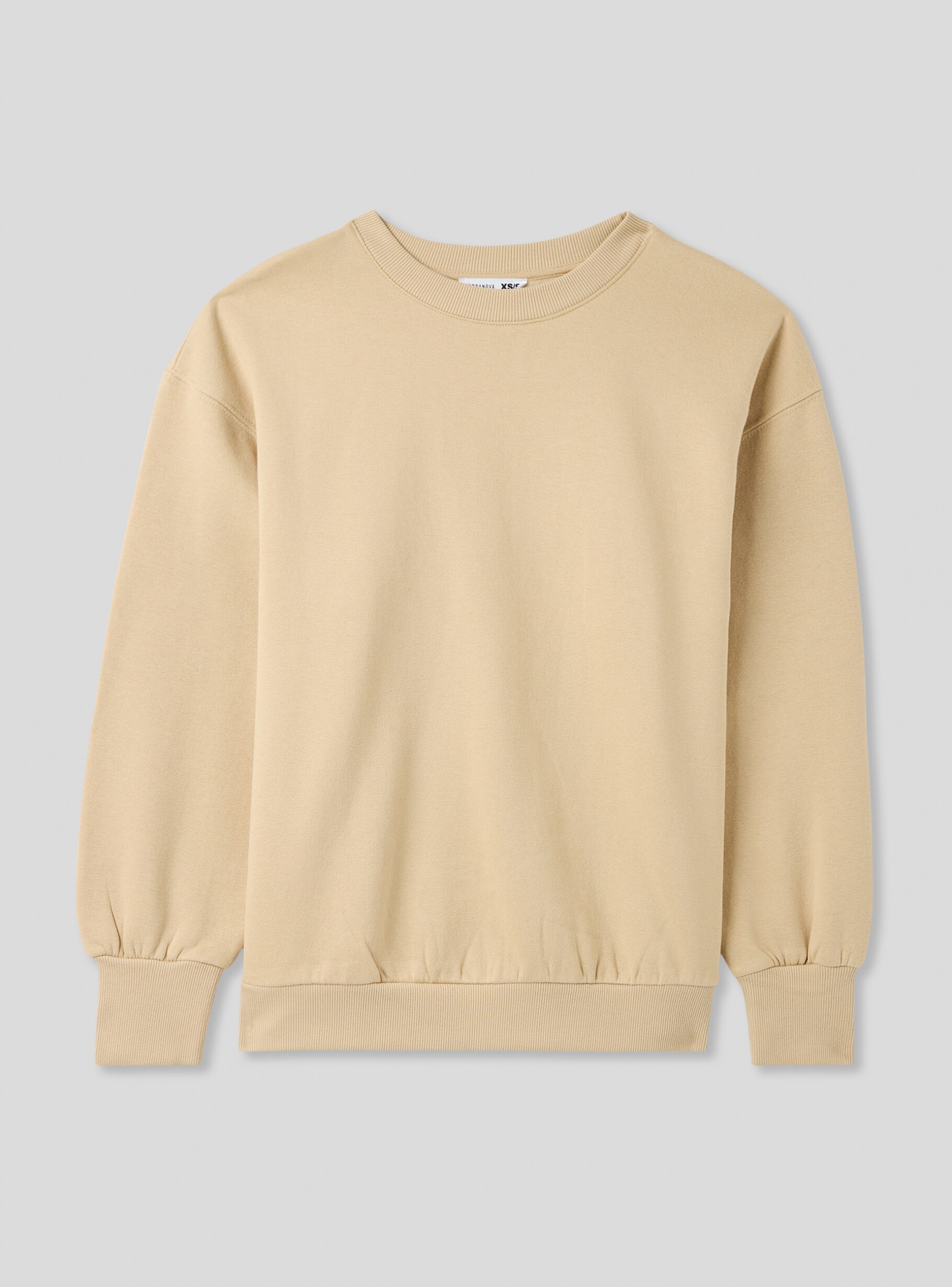 Beige light Oversized plain sweatshirt Buy Online Terranova