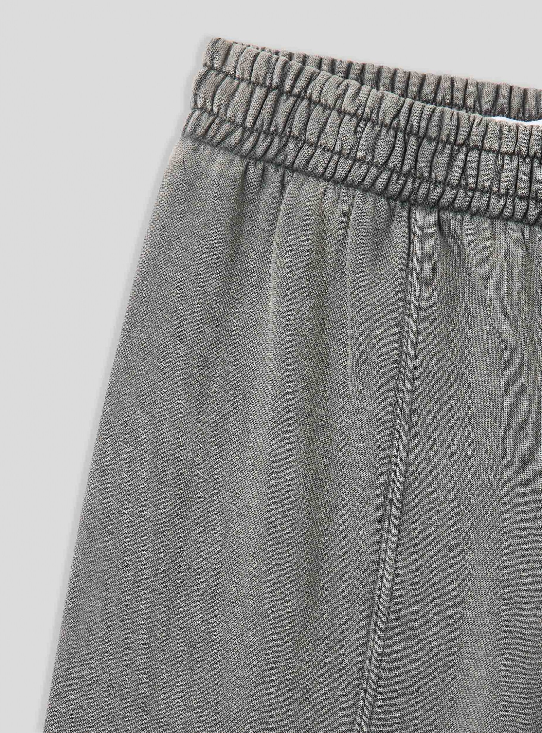 Grey Wide leg tracksuit trousers with visible seams - Buy Online | Terranova