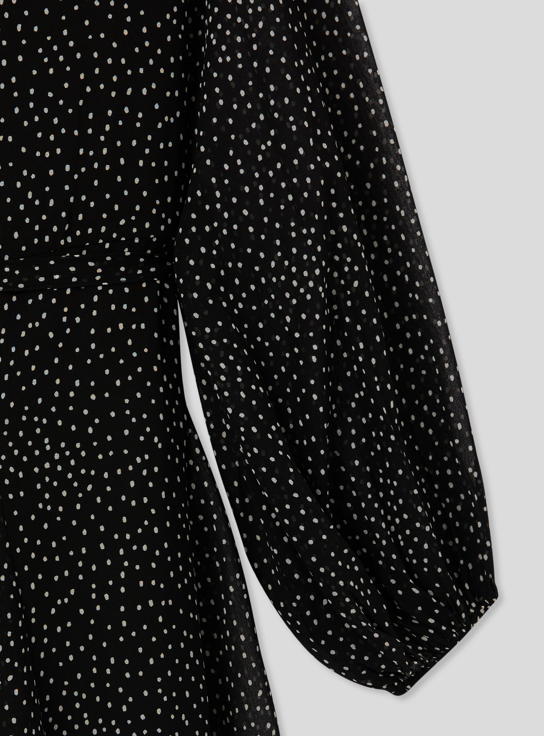 Var black Shirt dress with small polka dots - Buy Online