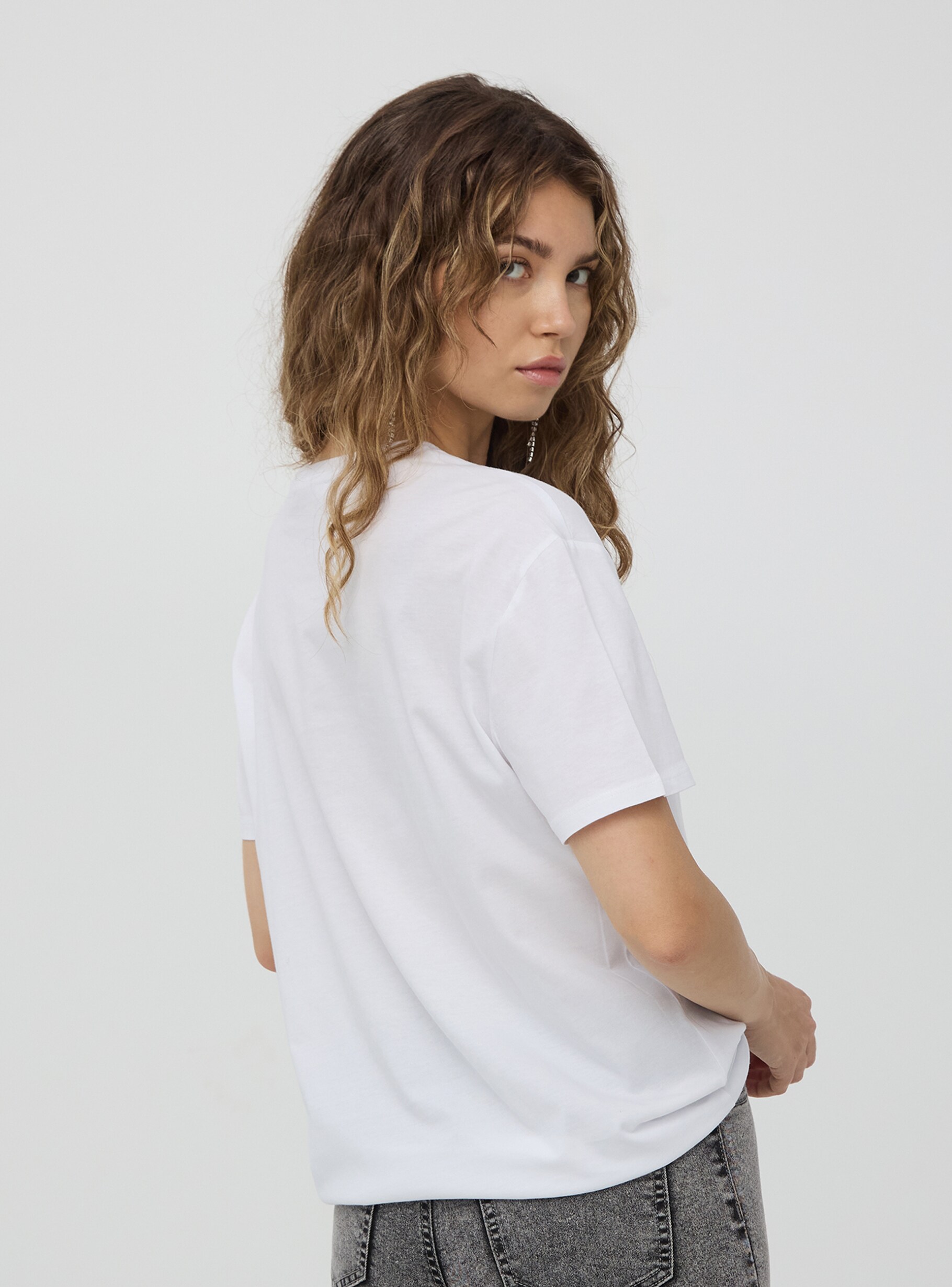 トップス Lu. Sheer Skinny Tee/White - トップス