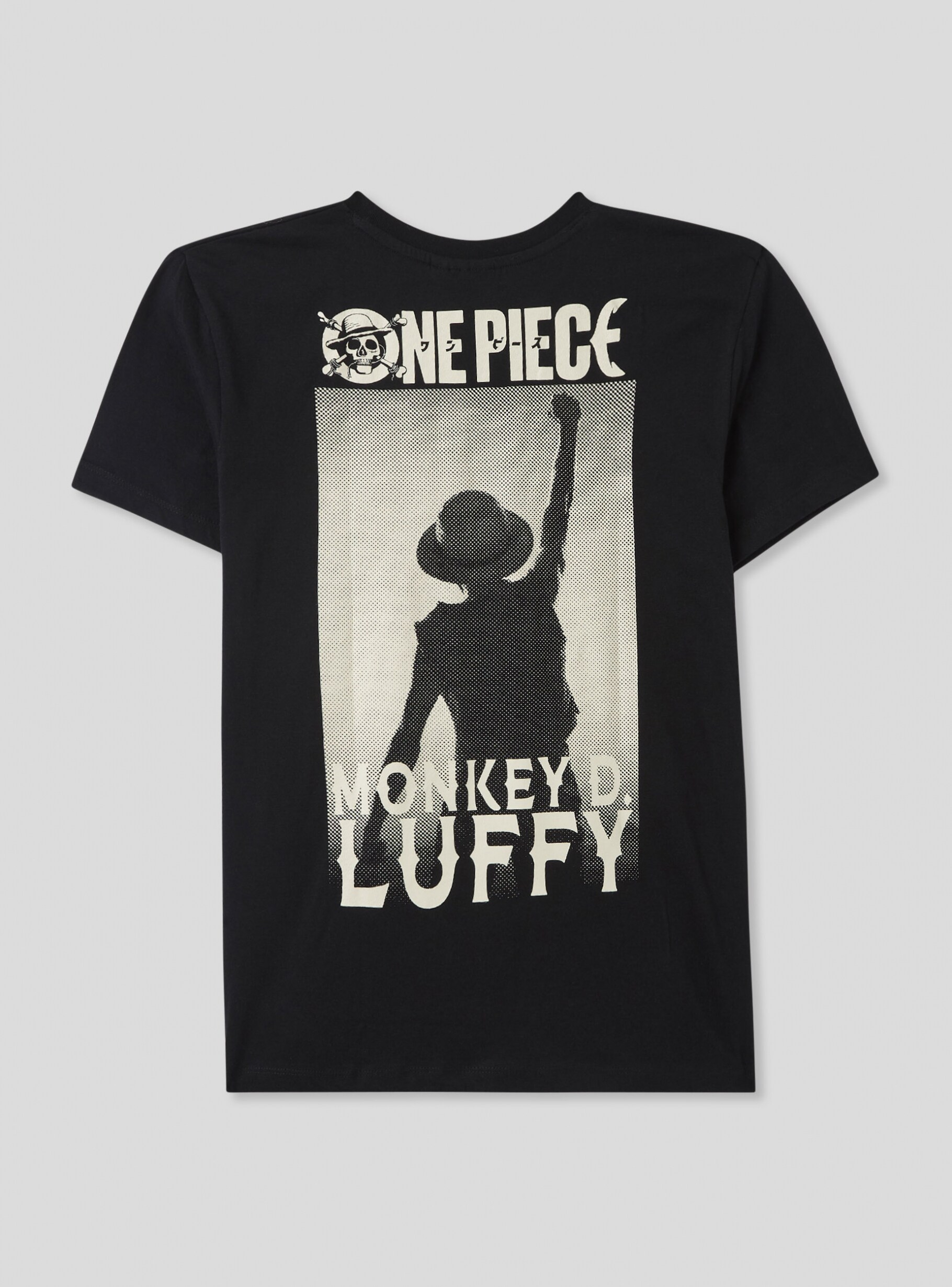 Black T-shirt with a One Piece® print on the front/back - Buy Online |  Terranova