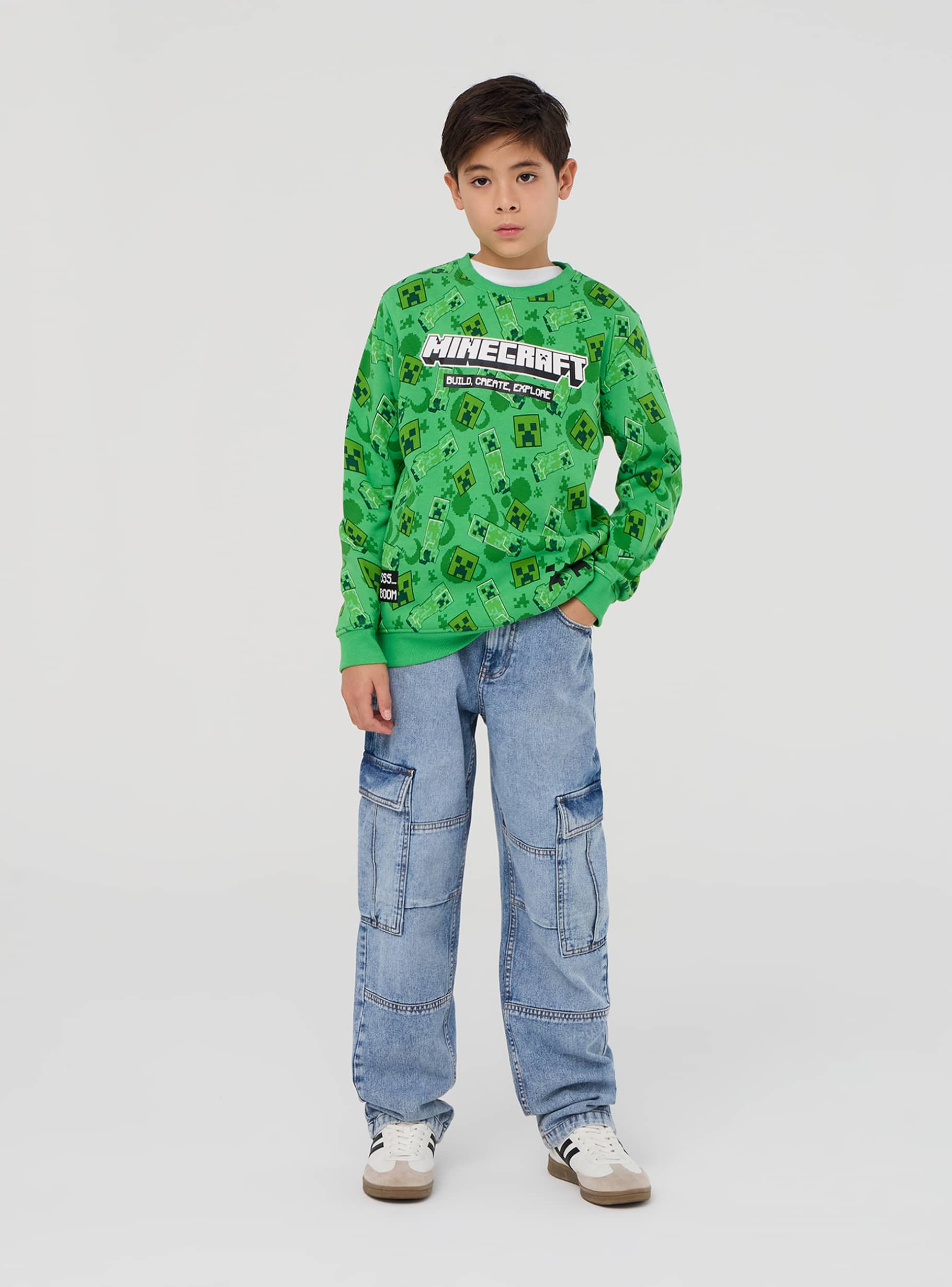 Minecraft boys sweatshirt cheap