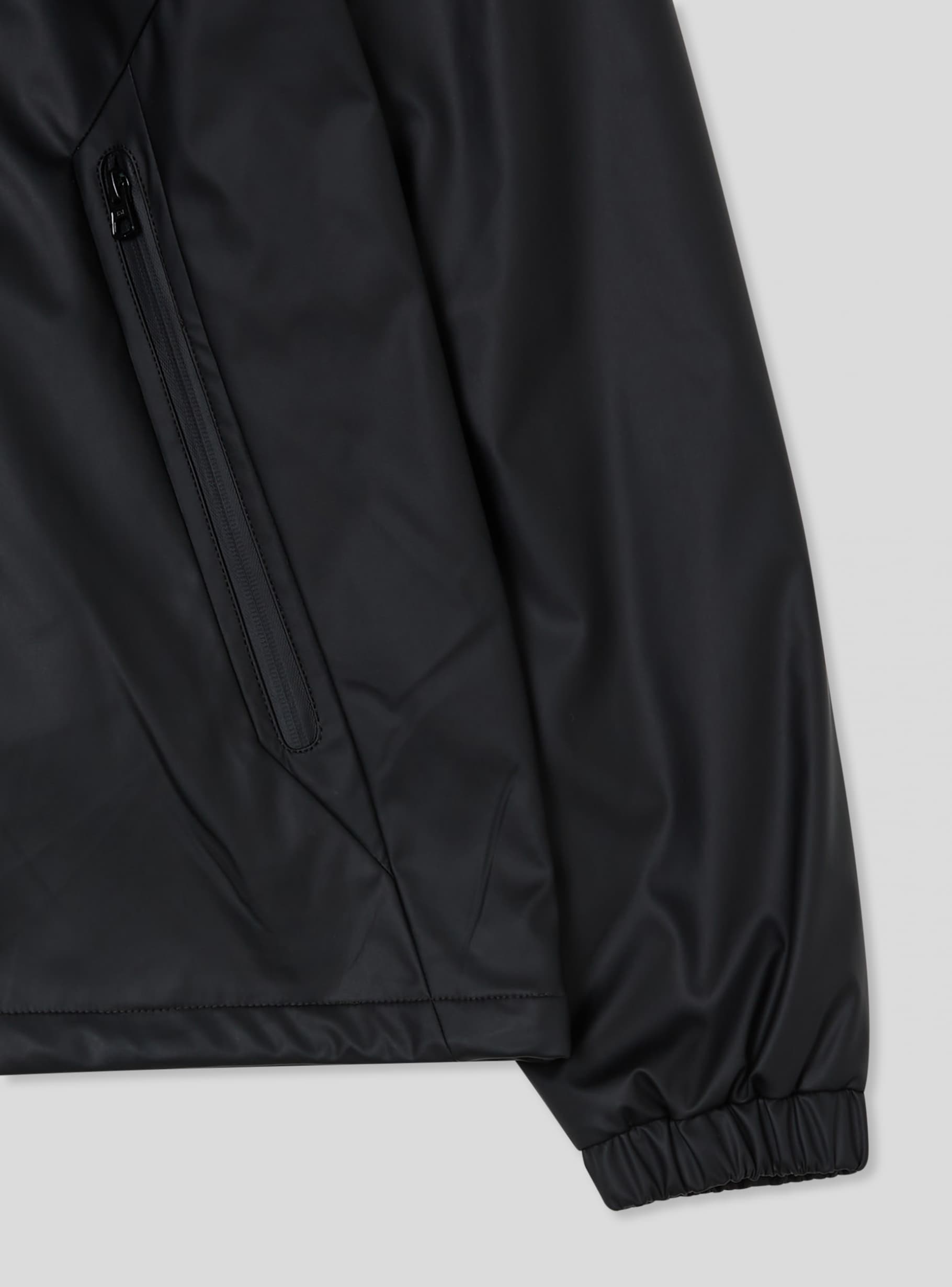 POLYESTER TAFFETA NO COLLAR BLOUSON - White Mountaineering