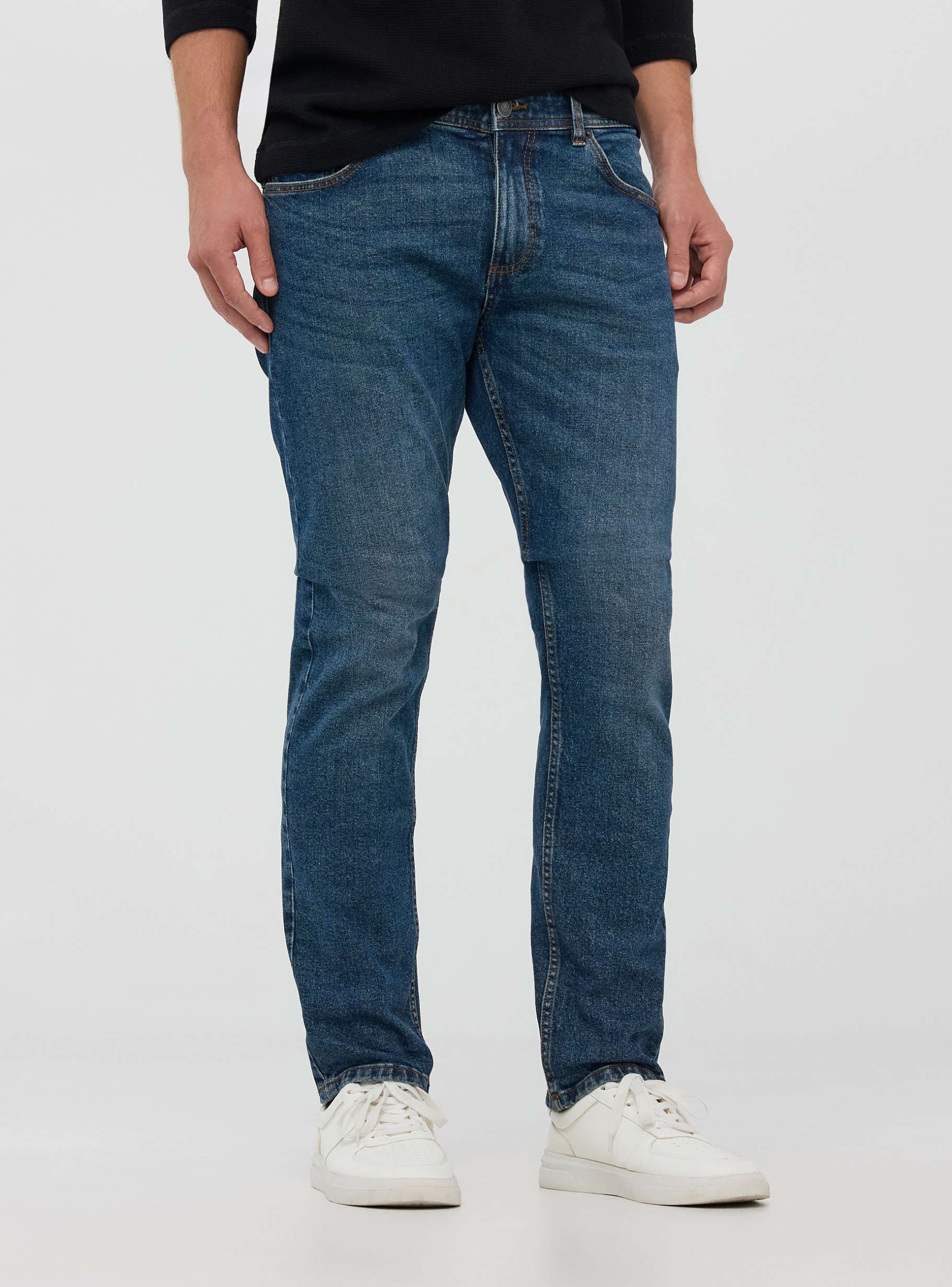 Dark blue denim Regular fit dark jeans Buy Online Terranova