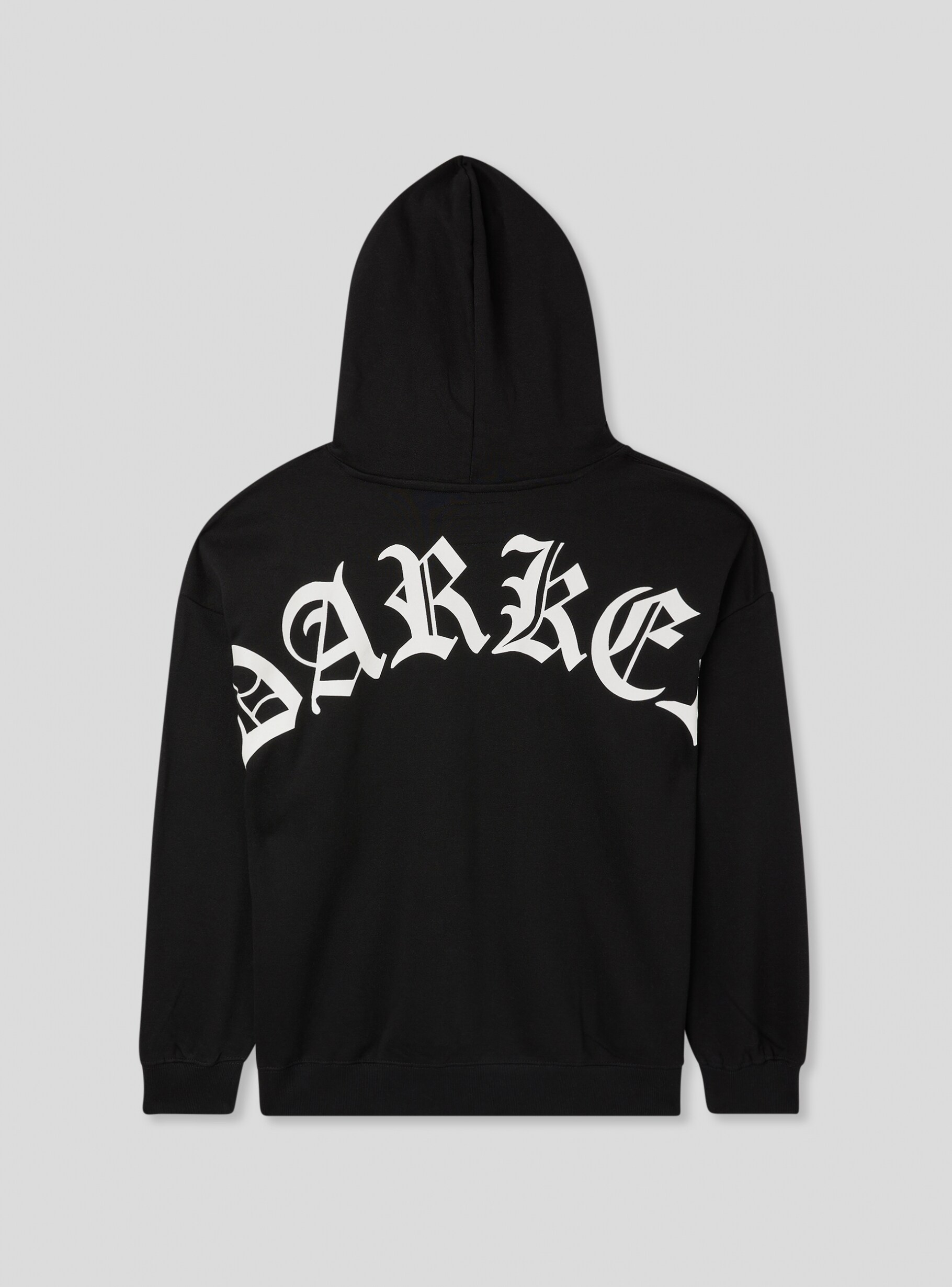 Black Oversized hoodie with a gothic print on the front/back