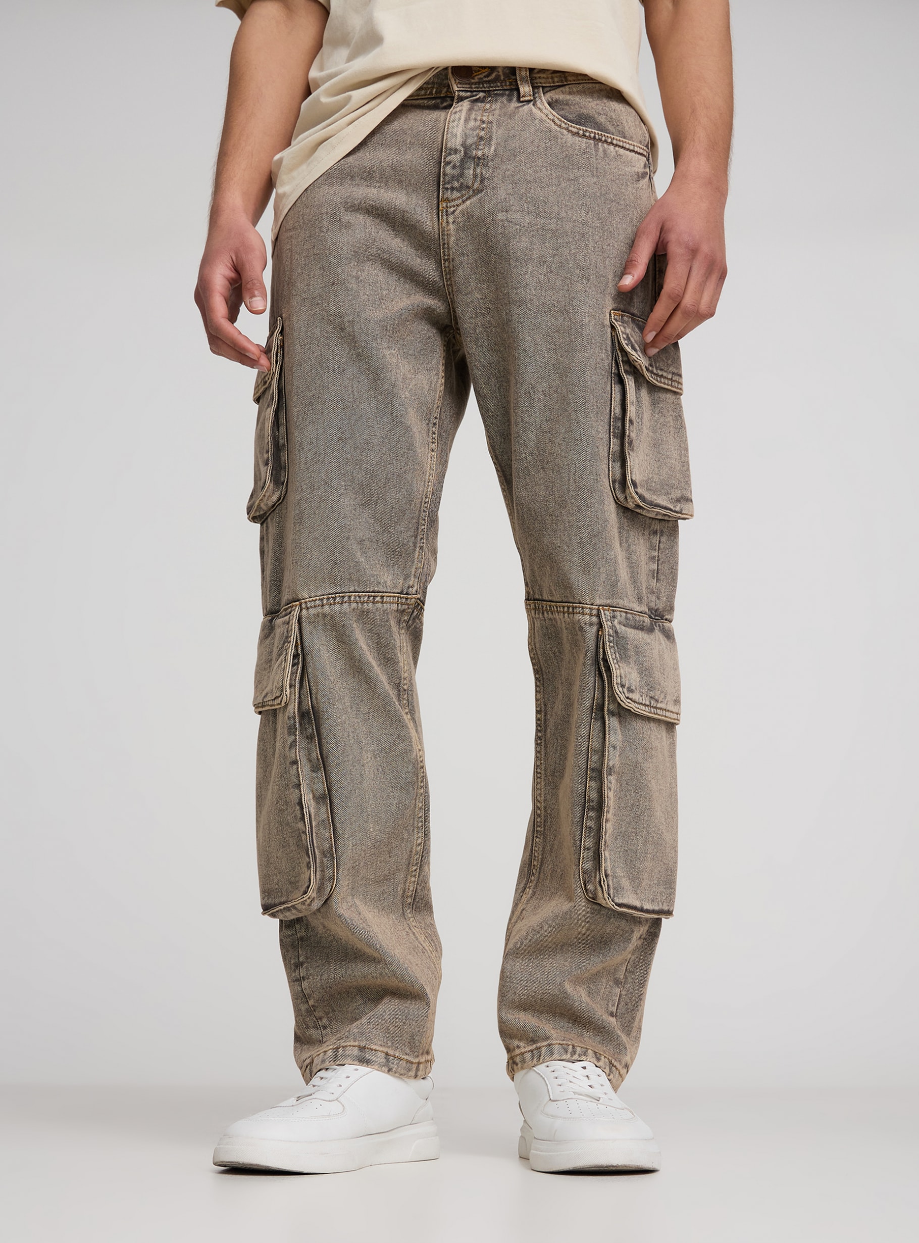 【BAON】Tomba Eyelet Slit Cargo Denim Pants 71AsxyRzr1L.jpg