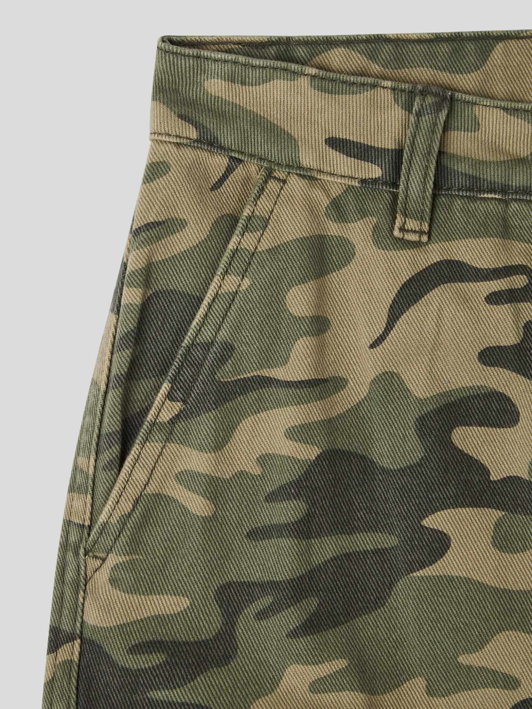 Var sage Camouflage cargo trousers - Buy Online | Terranova