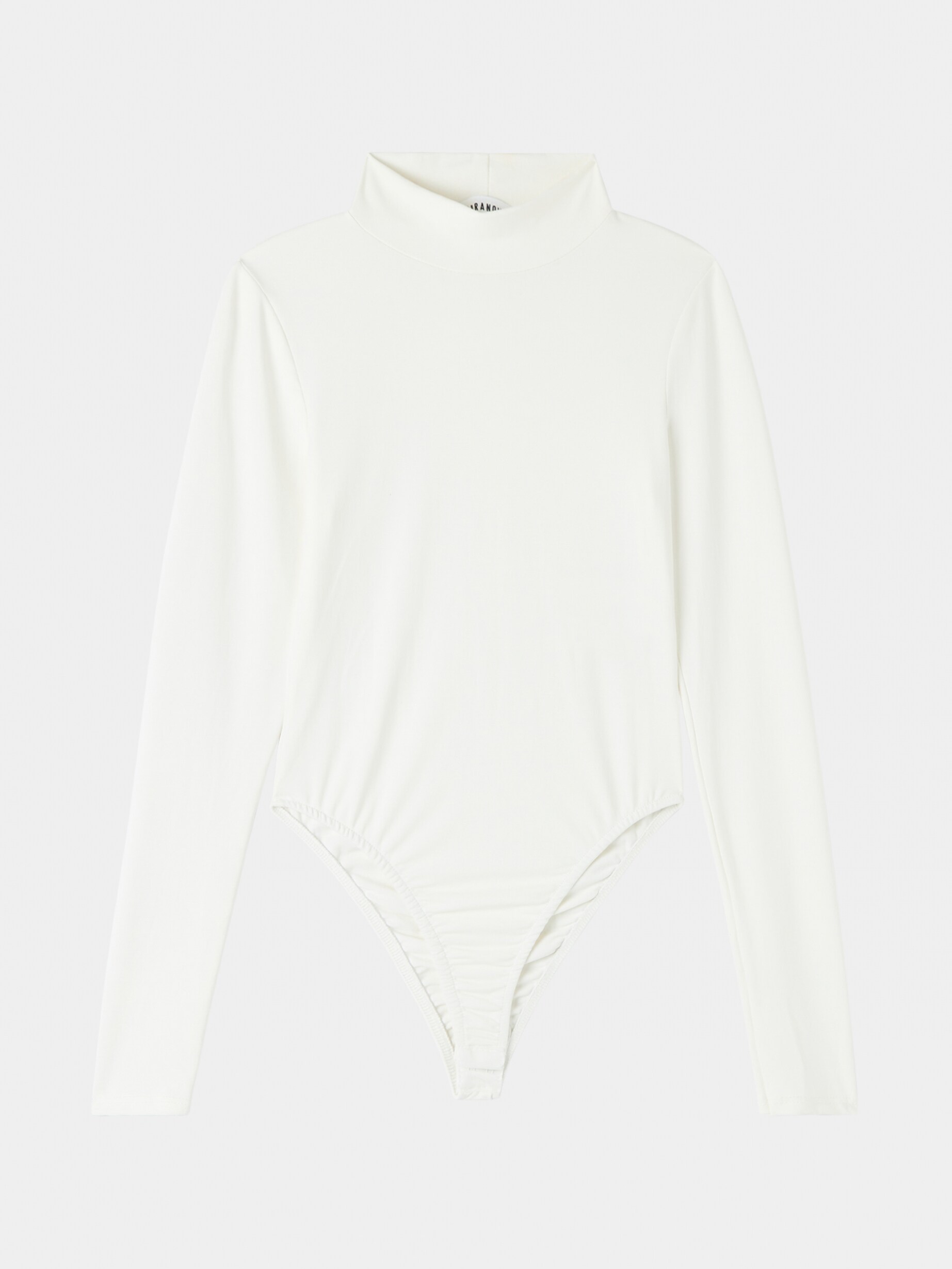 White Mock turtleneck T shirt bodysuit Buy Online Terranova