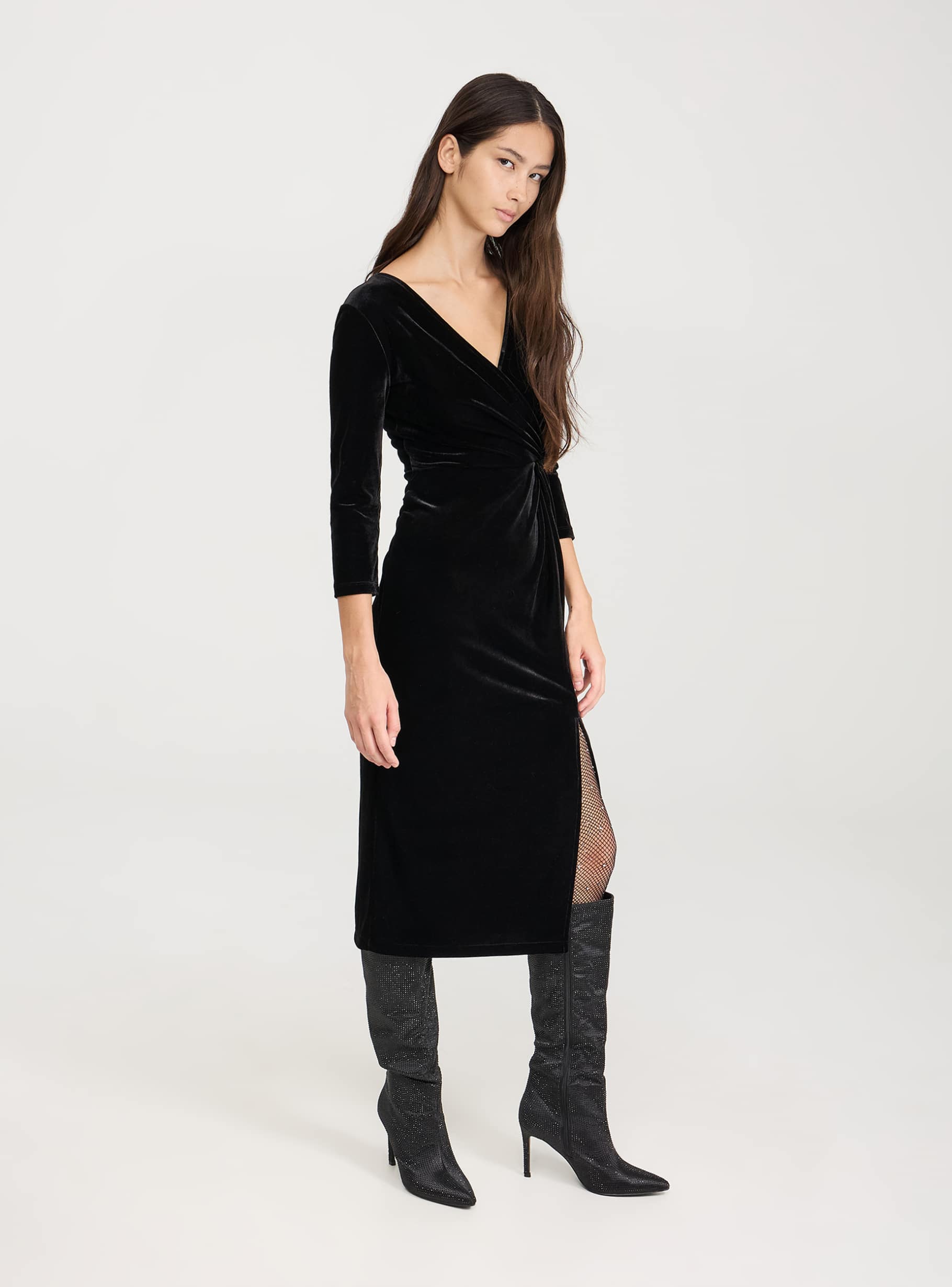 Vestito scollo incrociato cheap