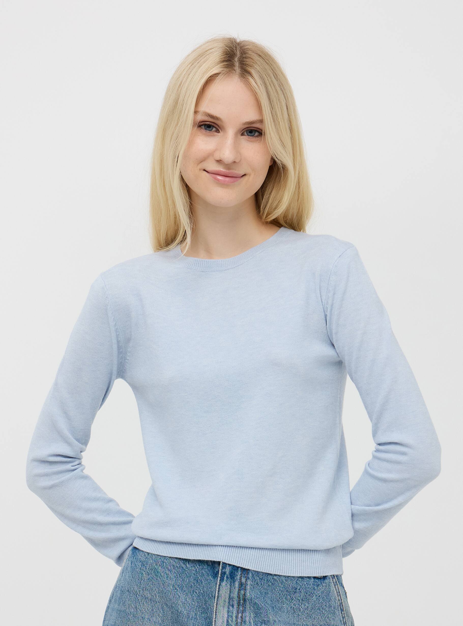 Sky blue Basic plain jumper Buy Online Terranova