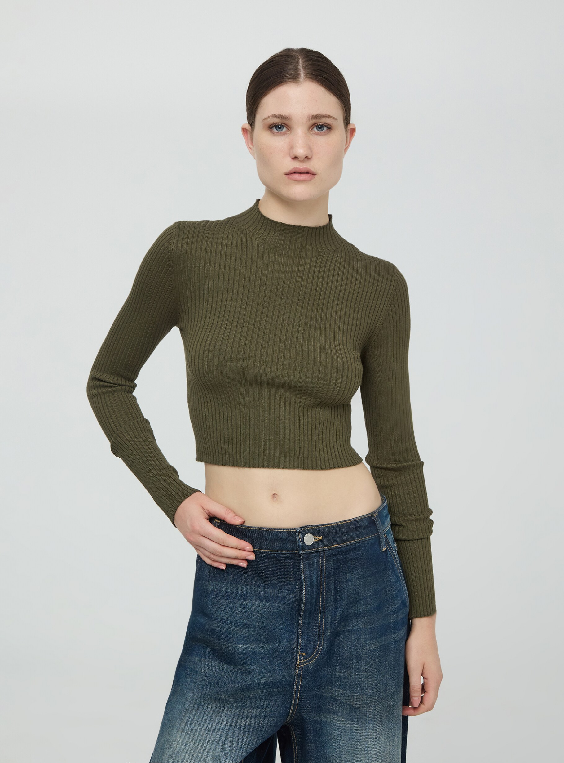 Military mock turtleneck deals