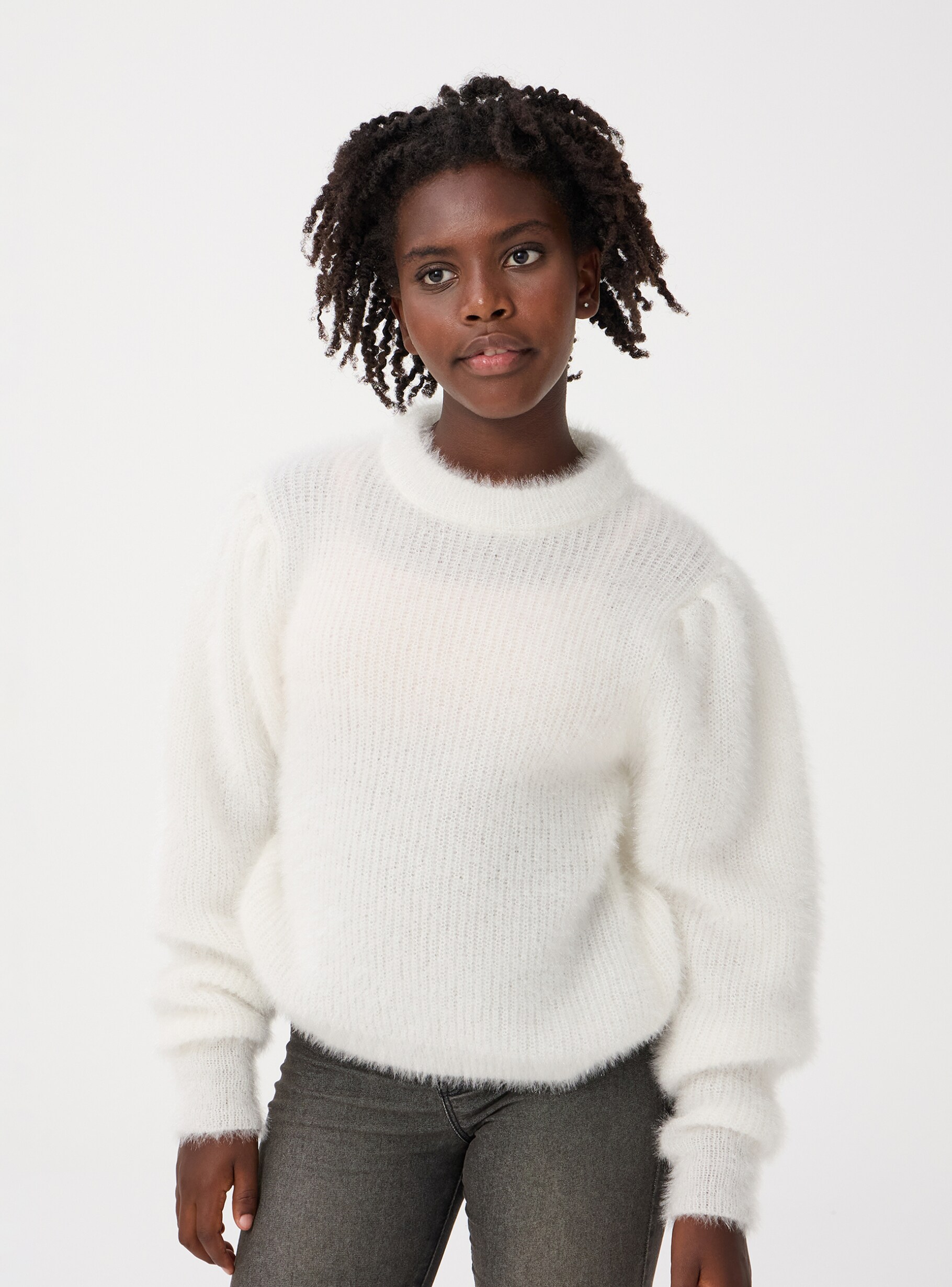 Soft white sweater on sale