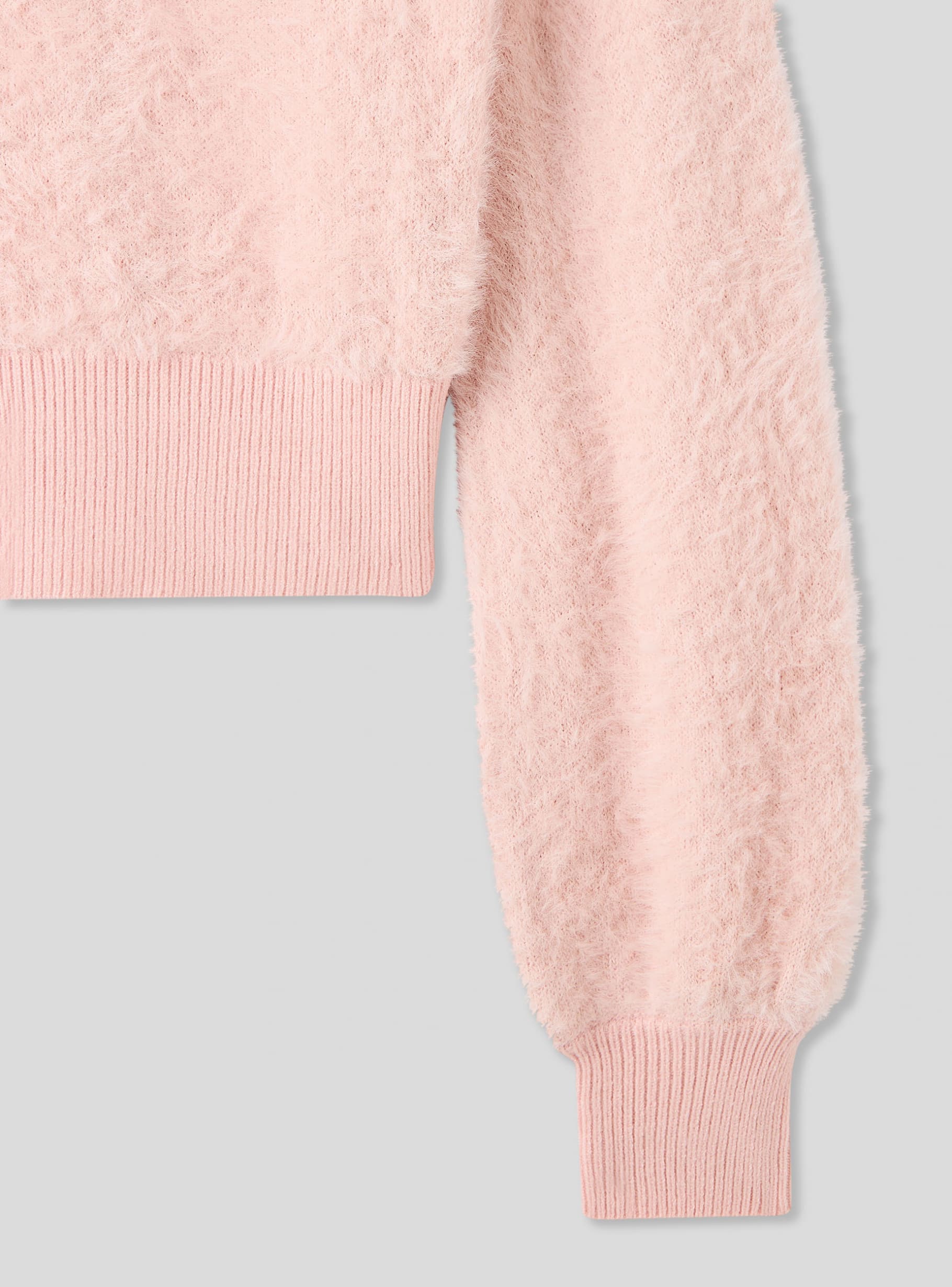 Pink fluffy jumper top