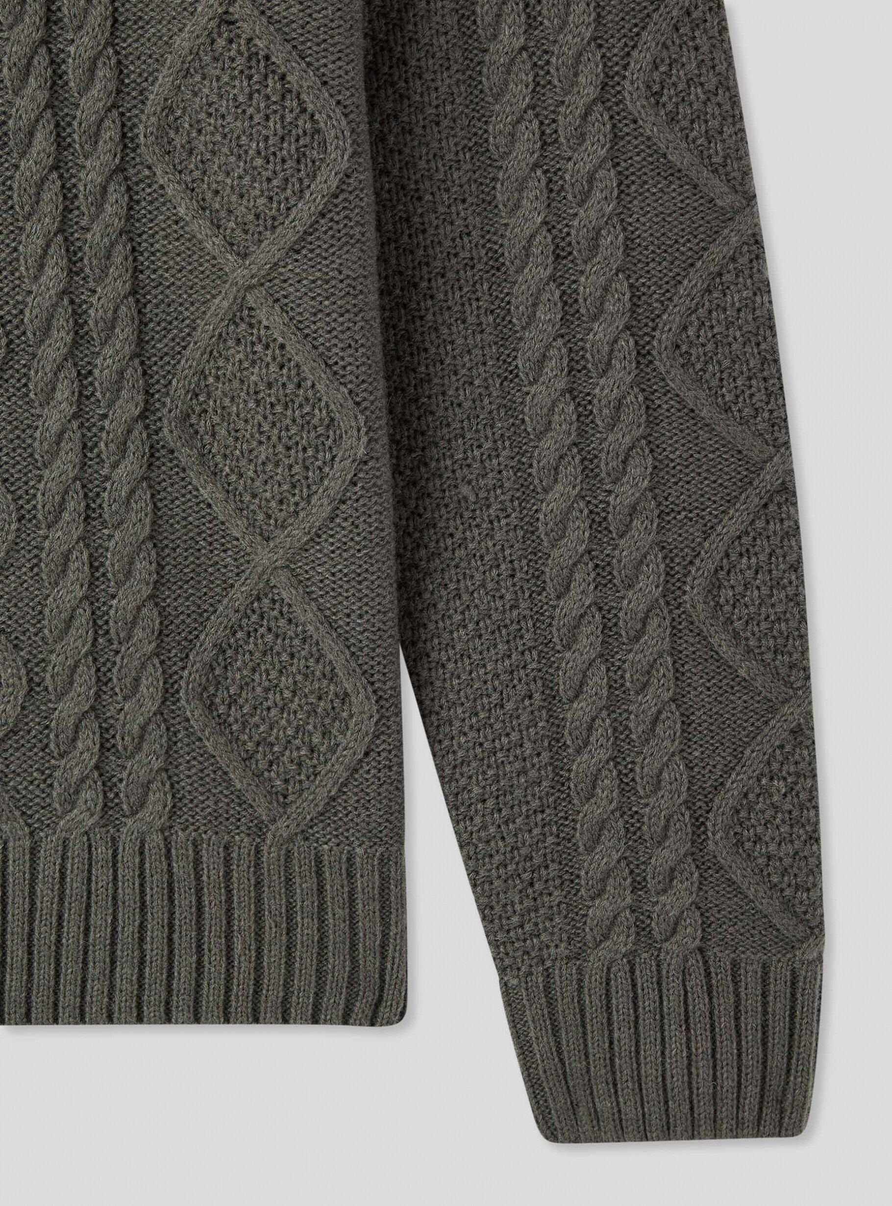 Grey lead Cable knit jumper - Buy Online | Terranova Grey lead Cable knit jumper - Buy Online | Terranova