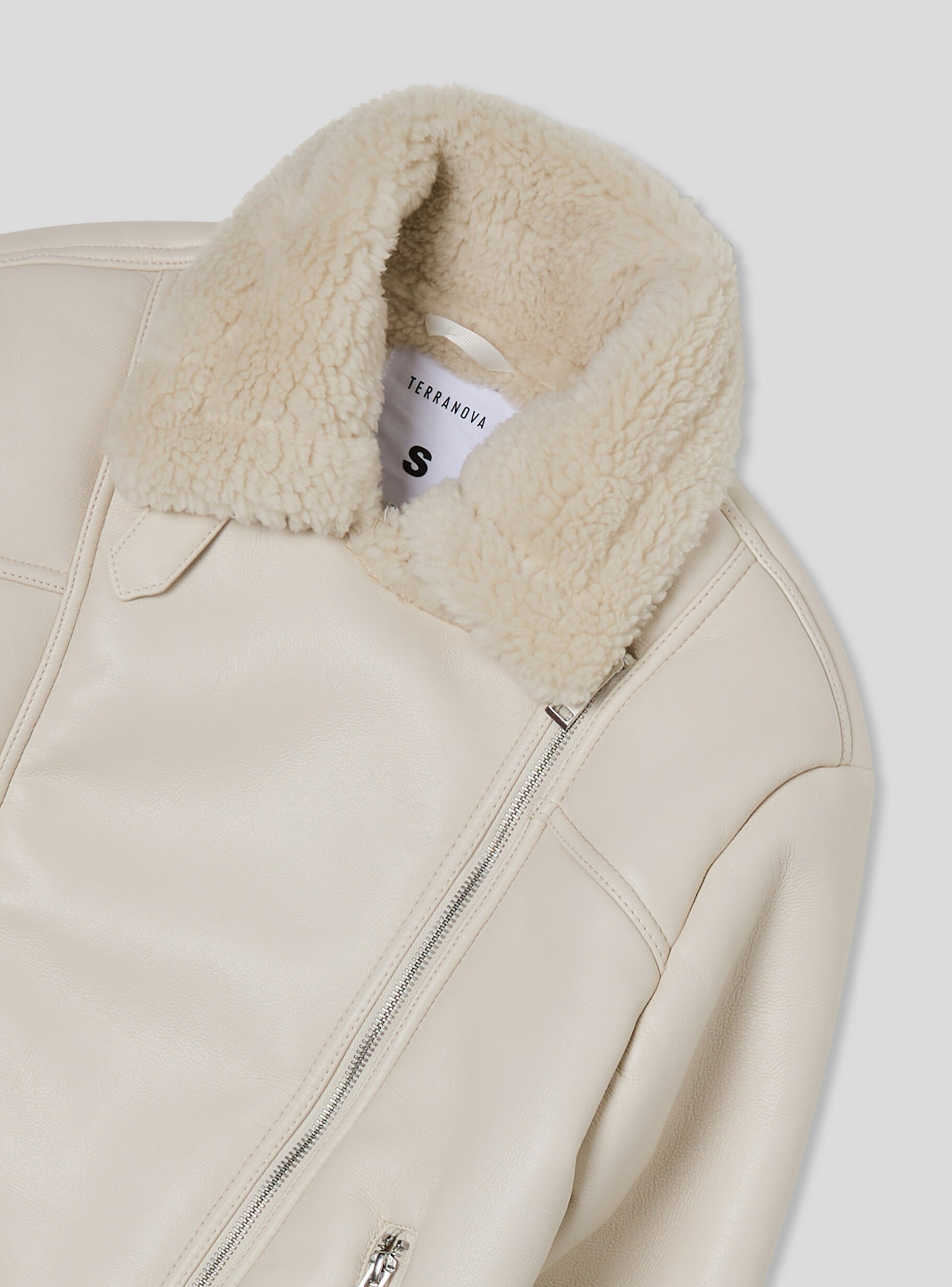 THE BARNNET sami eco-fur jacket-beige ジャケット・アウター