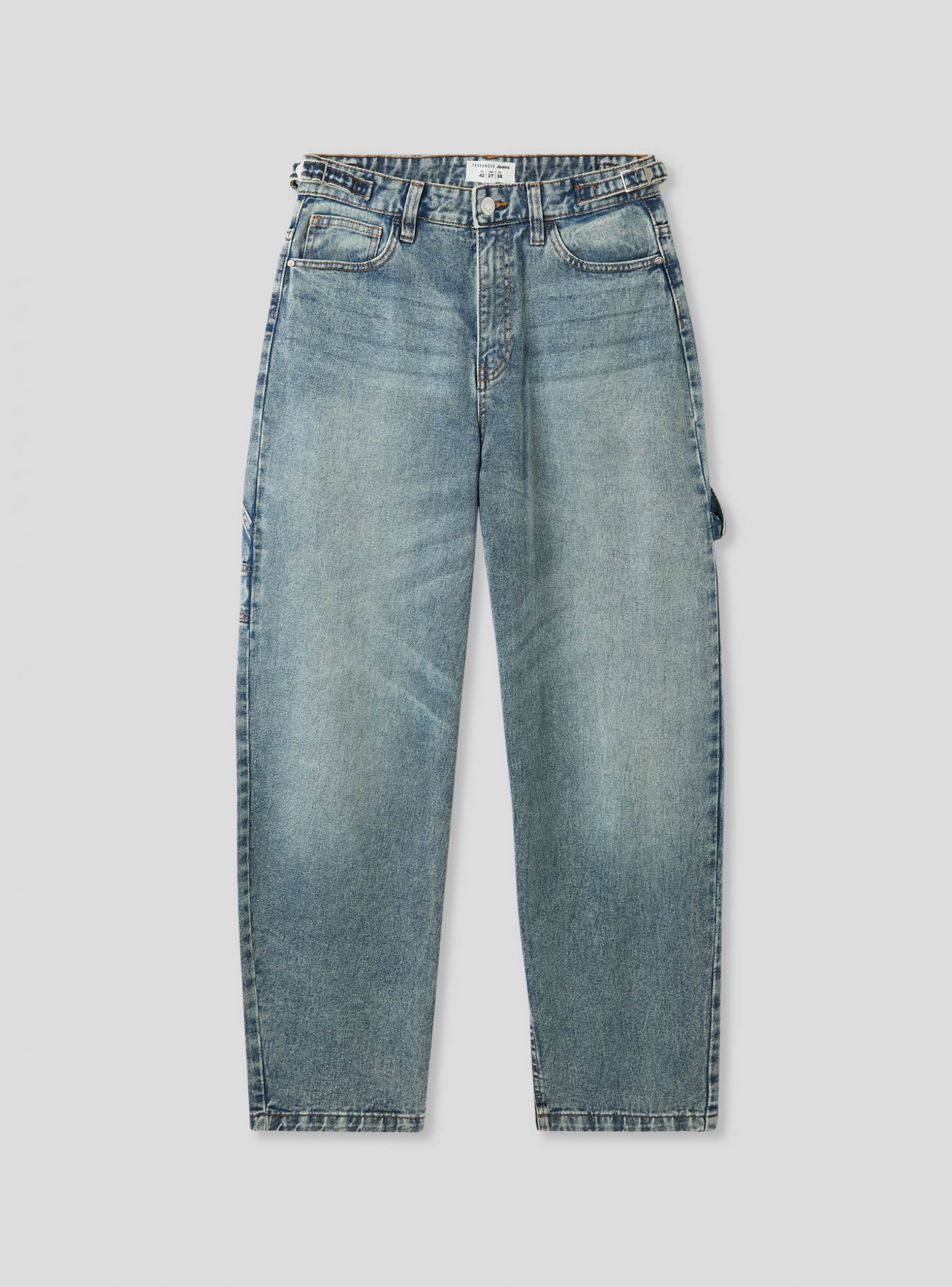 【SCENERITY】Border pocket balloon jeans Border Pocket Balloon Jeans - SCENERITY | 60% - Asian