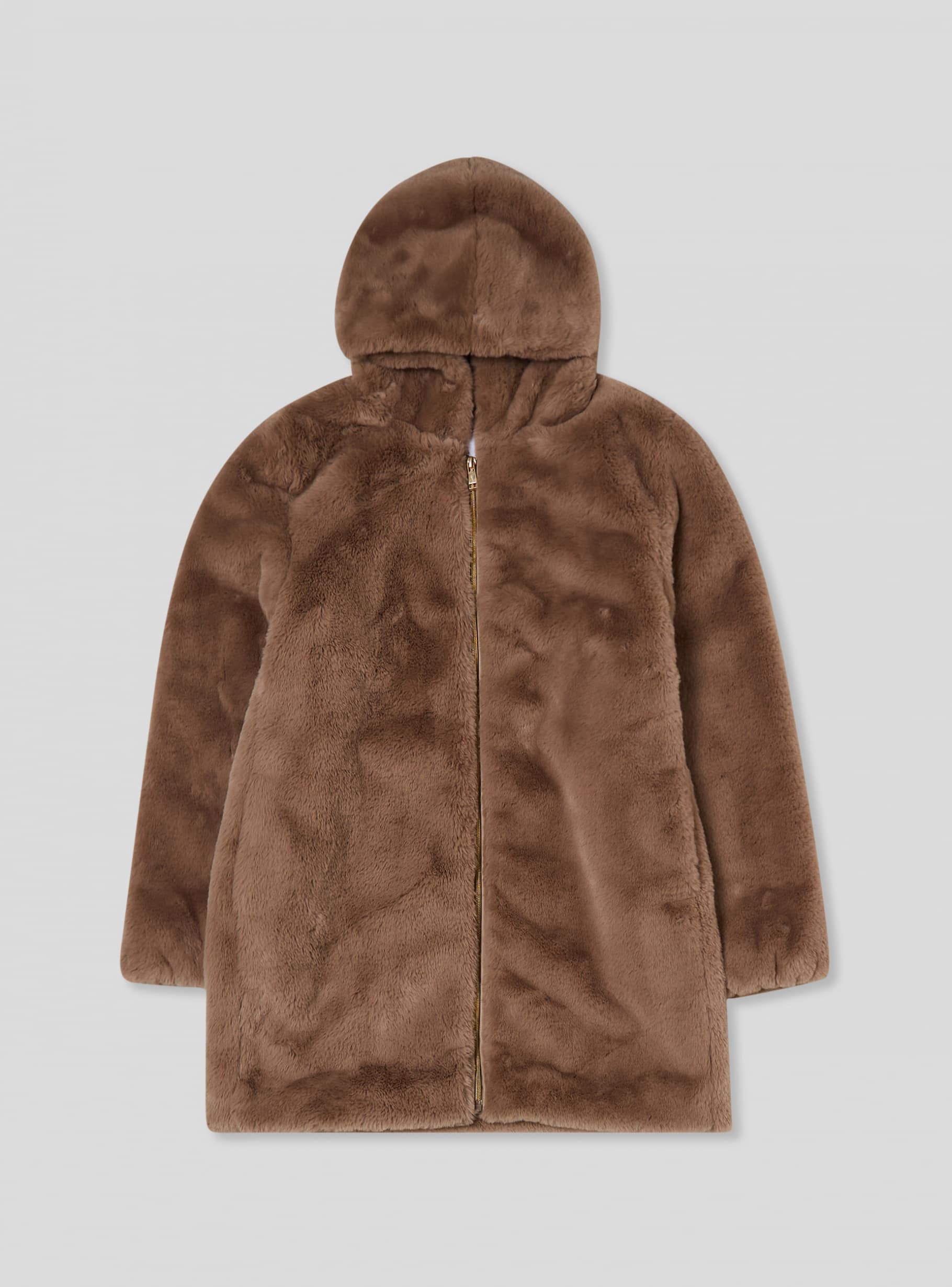 Sandro faux fur hooded jacket hotsell