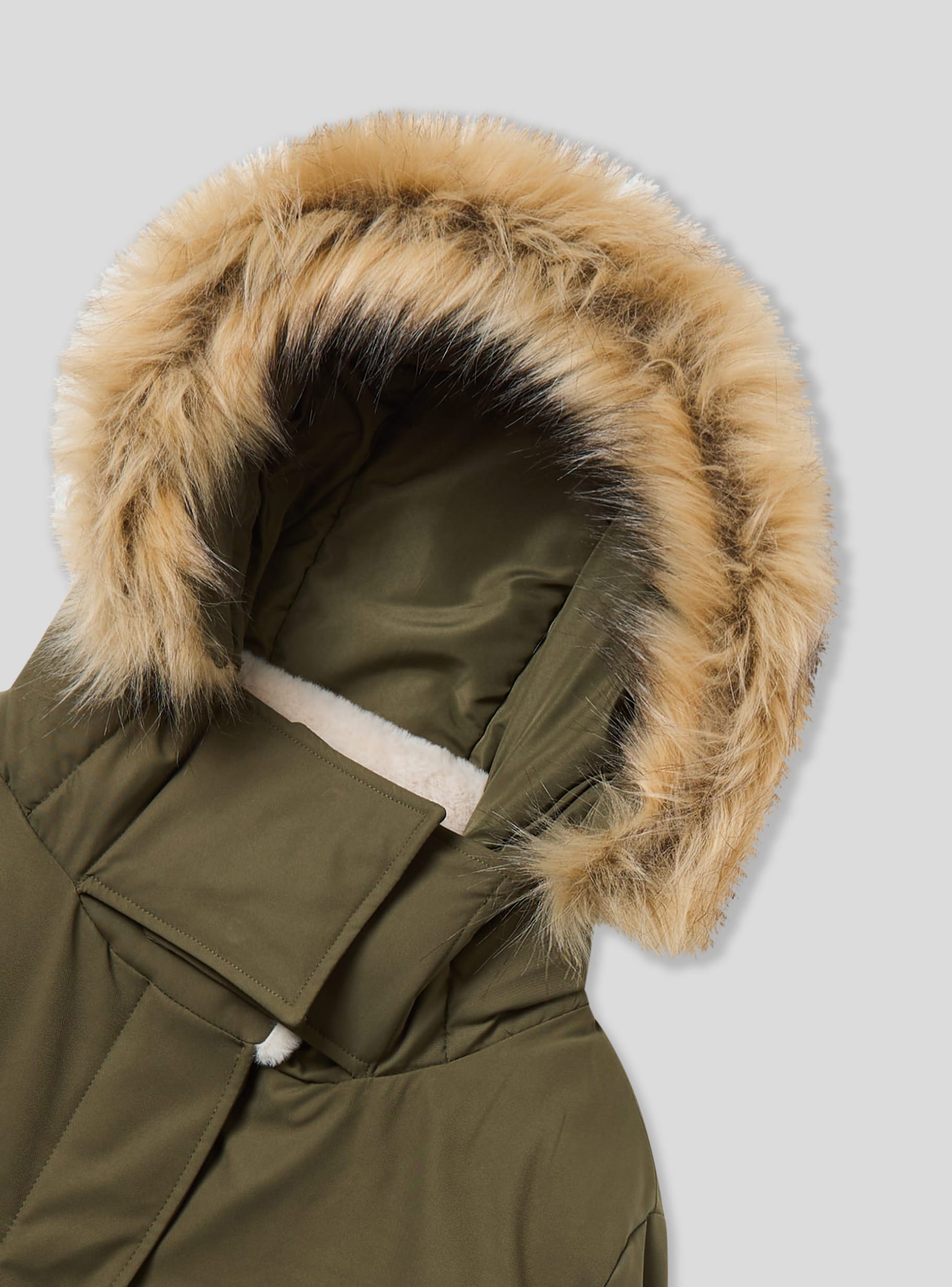小物 GREI New York HOODED NOMAD PARKA Long cotton hooded parka