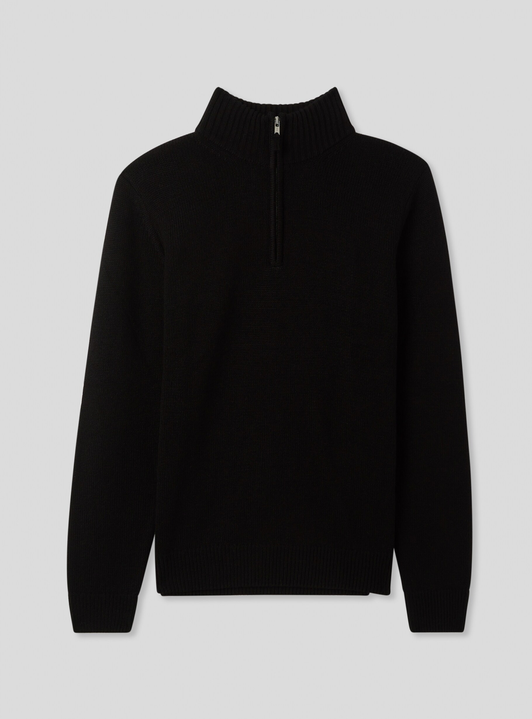 Half zip black sweater sales