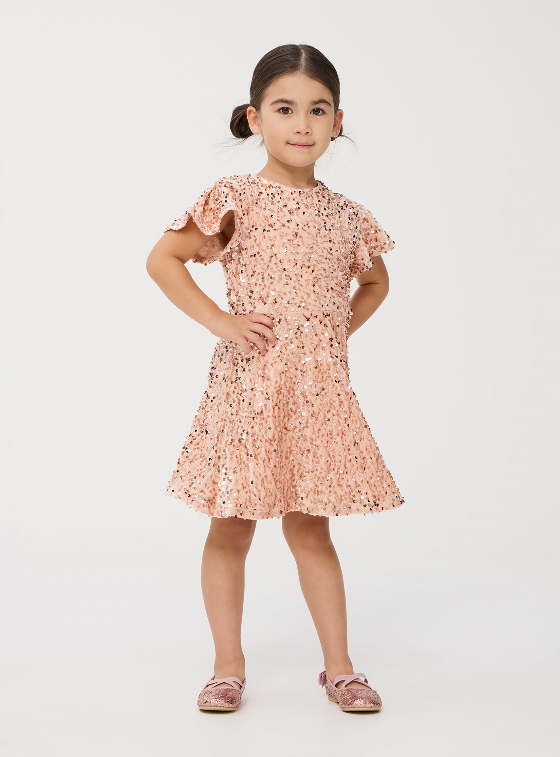 Vestito con paillettes Rosa Acquista Online Terranova