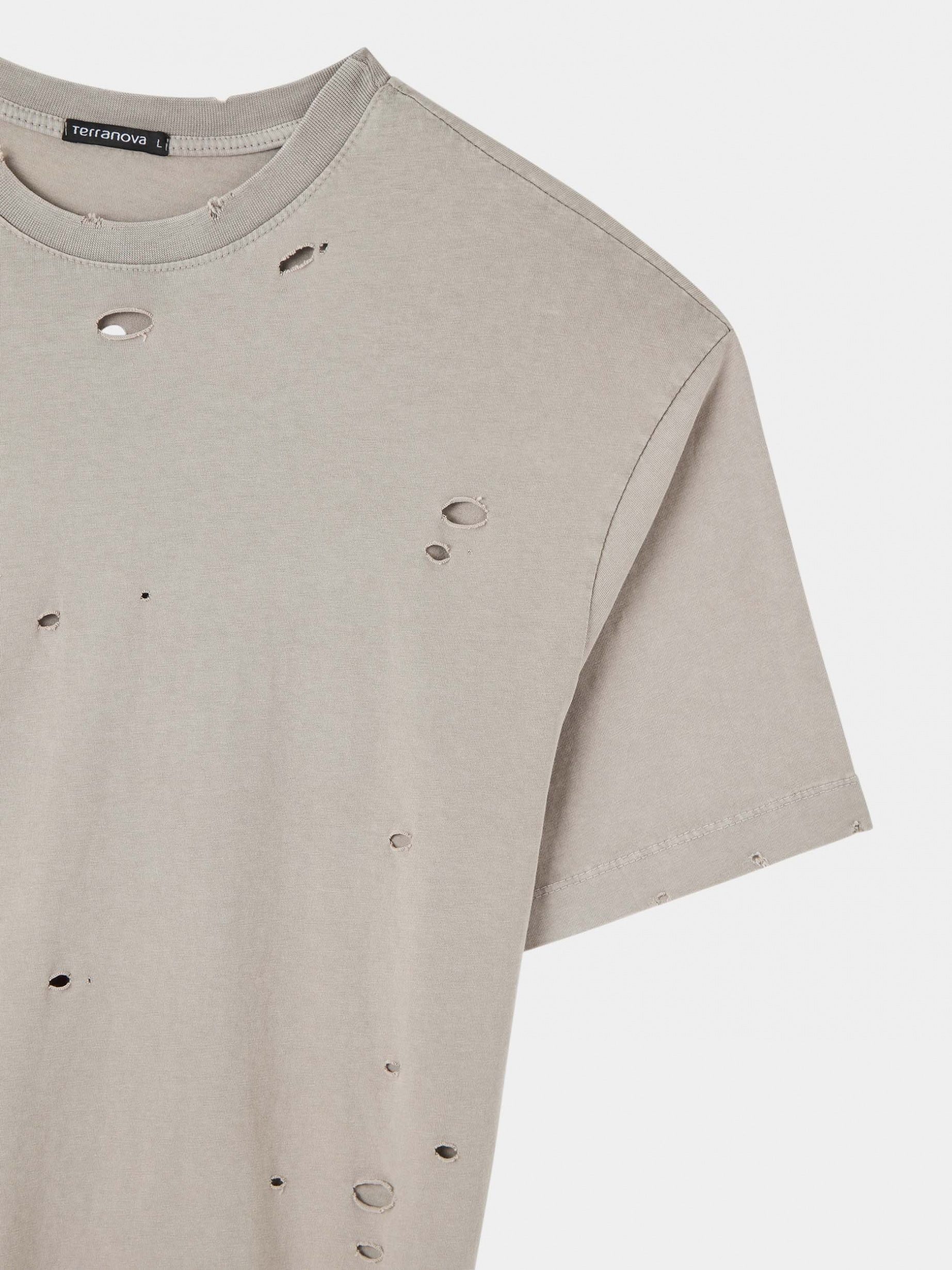 Mud Oversized ripped T-shirt - Buy Online | Terranova