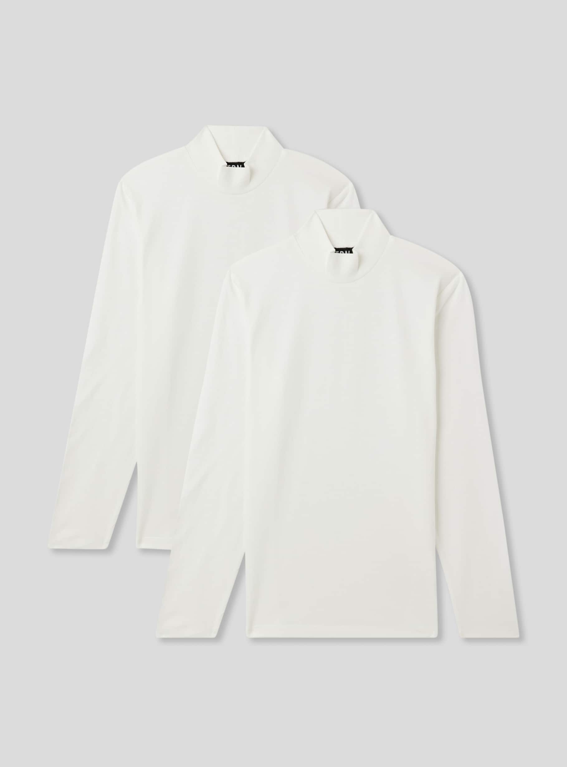White polo neck long sleeve top outlet
