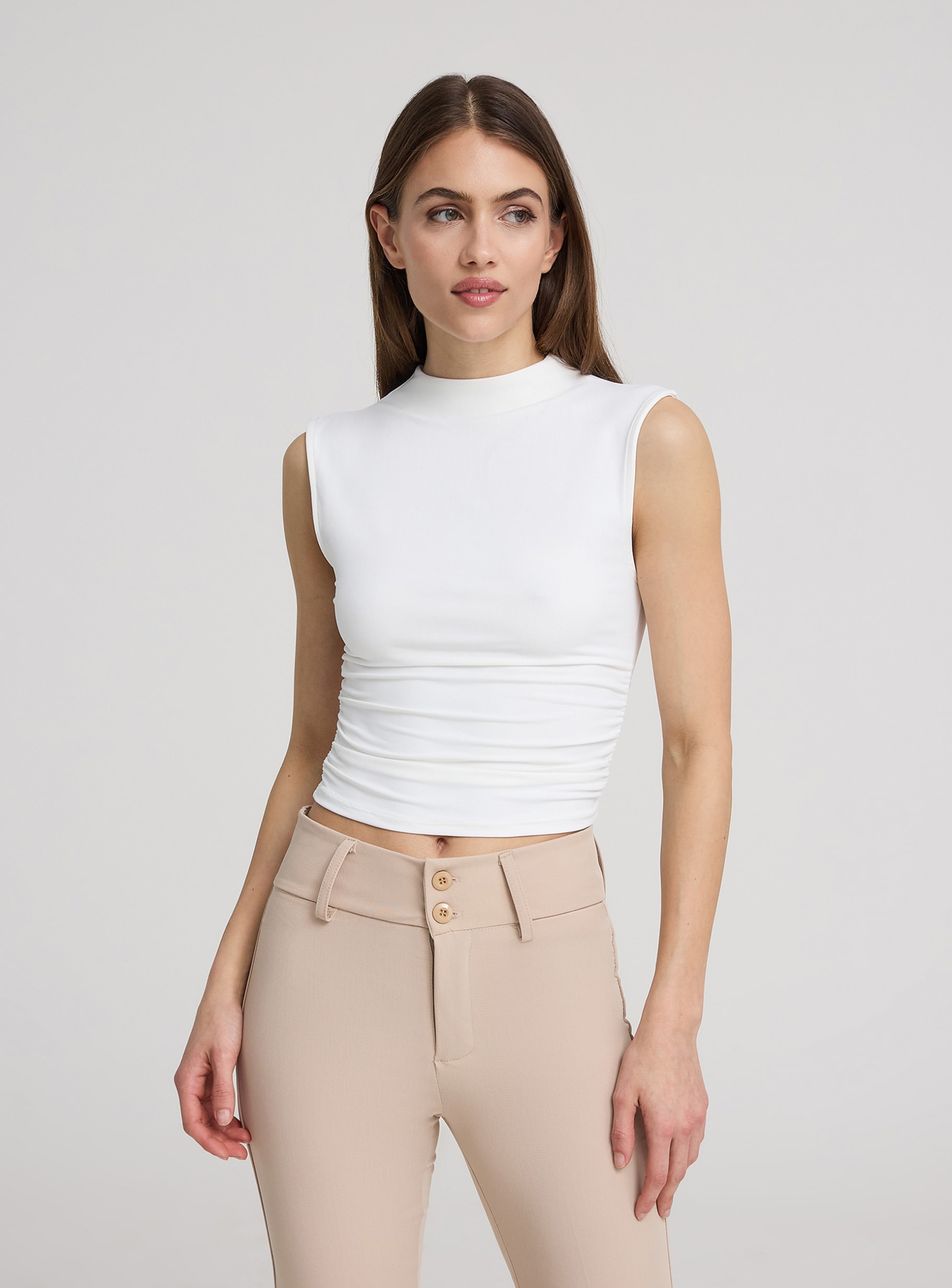 SHORT LENGTH SLEEVELESS T-SHIRTS シャルボンSHORT LENGTH SLEEVELESS