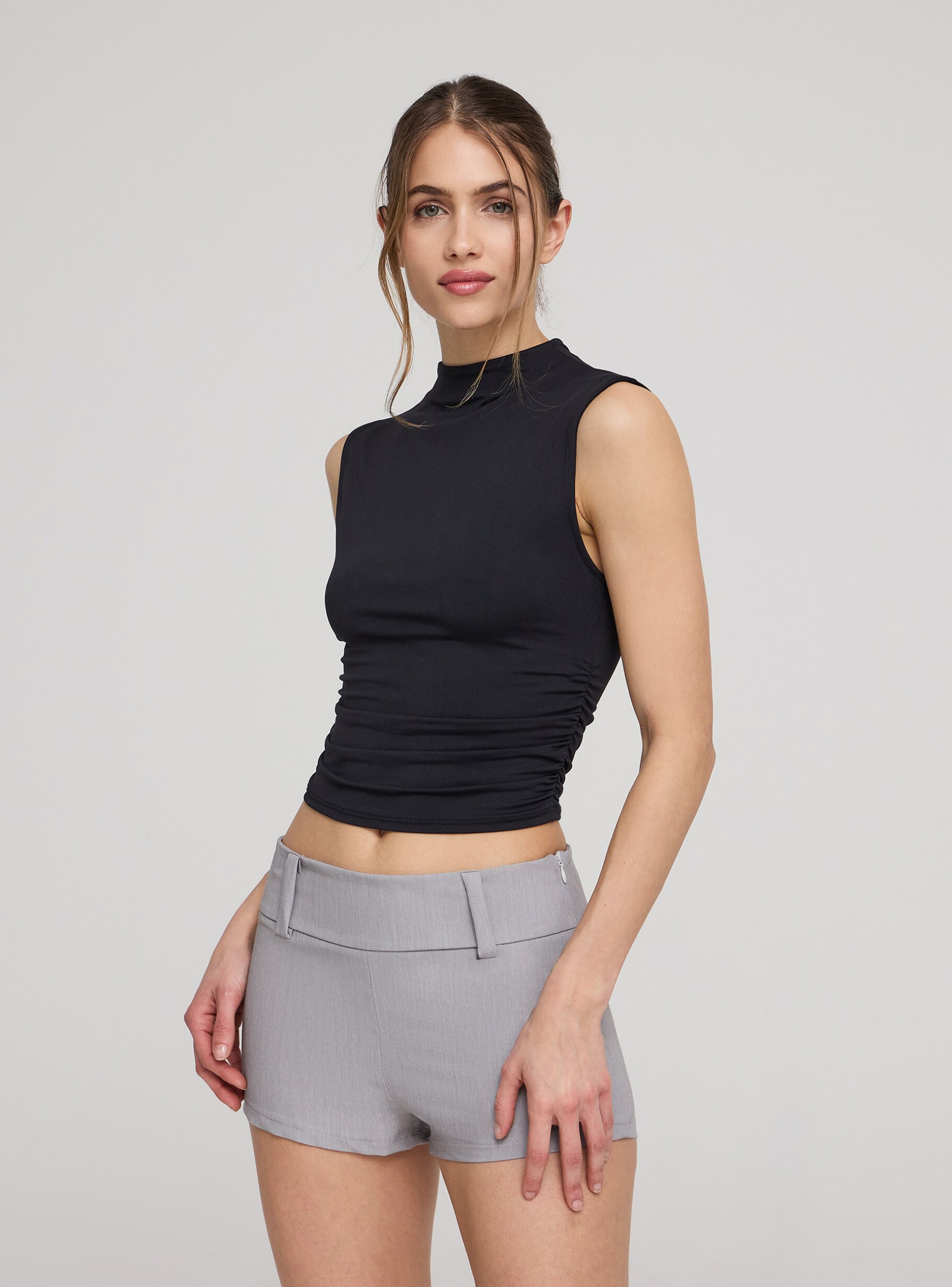 DRY SLEEVELESS T-SHIRTS　BLACK　シャルボン Rick Owens Jumbo Sleeveless Shirt in Black | SVD