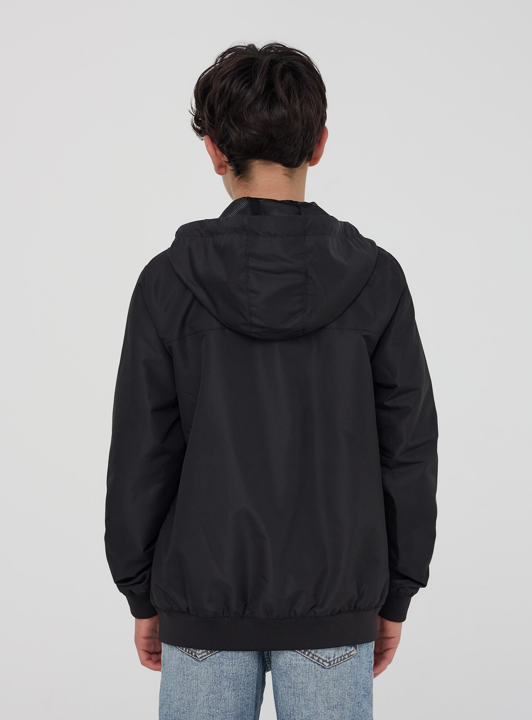 Black Nylon jacket with hood - Buy Online | Terranova