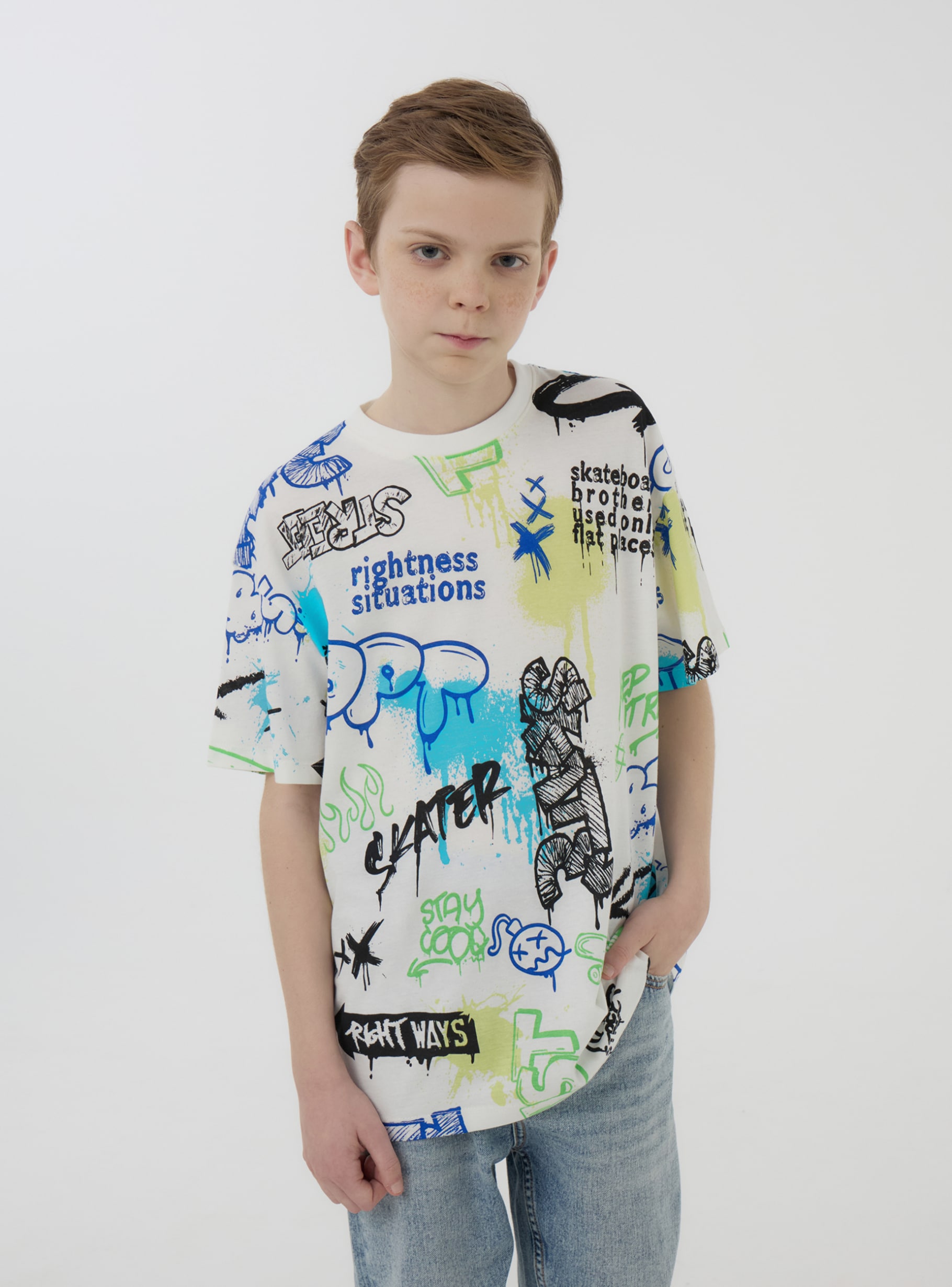 ファッション・ブランド THE BEAST Graffiti T-Shirt by Cigarette-burns (WHITE(EVA-02)) Vintage 90's Rap Hip Hop California West Coast Graffiti Art