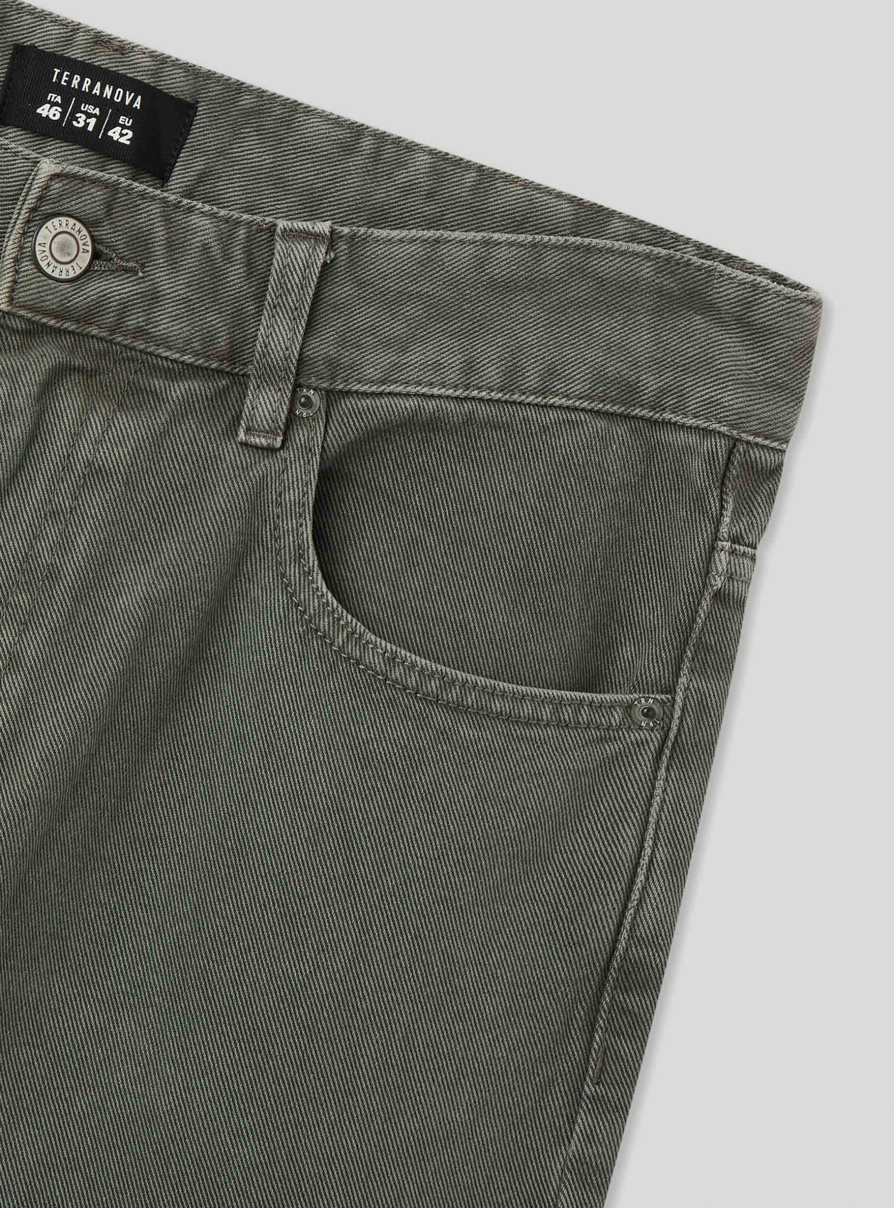 Grey rat Relaxed five-pocket trousers - Buy Online | Terranova