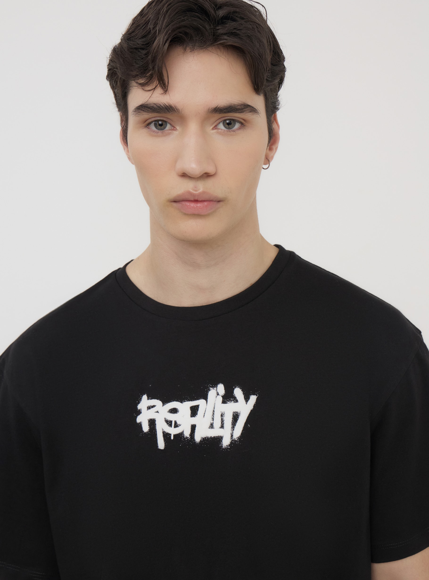 ENFOLD DECORATIVE WAVE T－SHIRT BLACK ENFOLD DECORATIVE WAVE T－SHIRT BLACK Enfold / 2024Ss