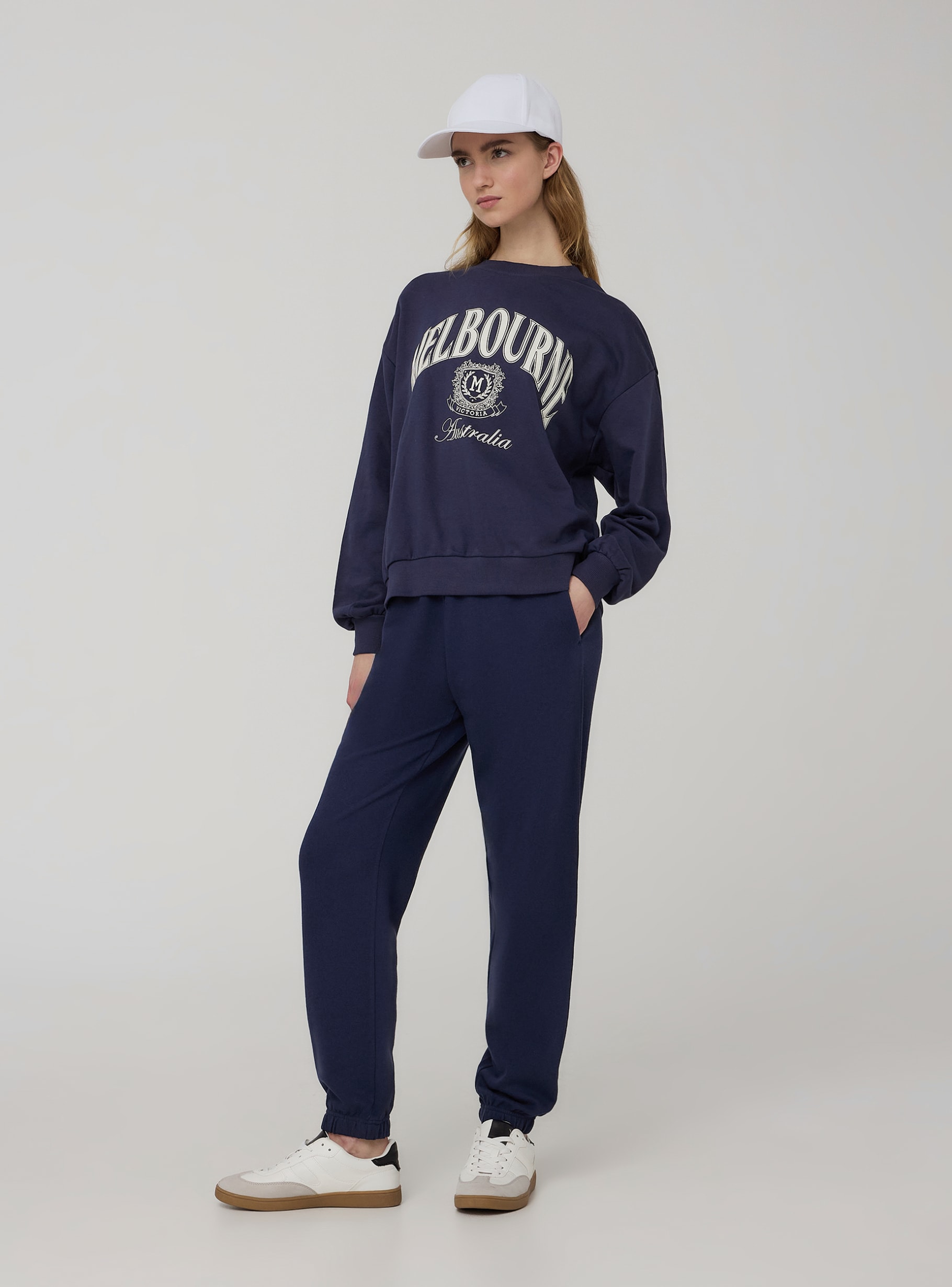 Felpa Oversize Pantaloni Palazzo Oversize Tuta Donna Elegante Set