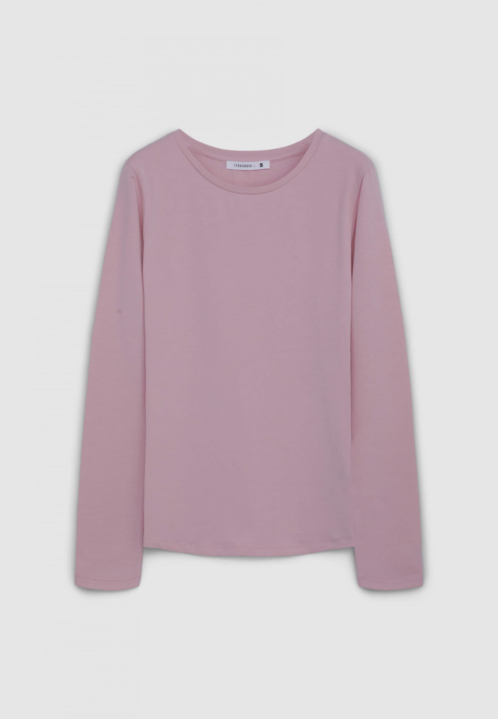 Pink Basic long-sleeve men's T-shirt - Buy Online | Terranova