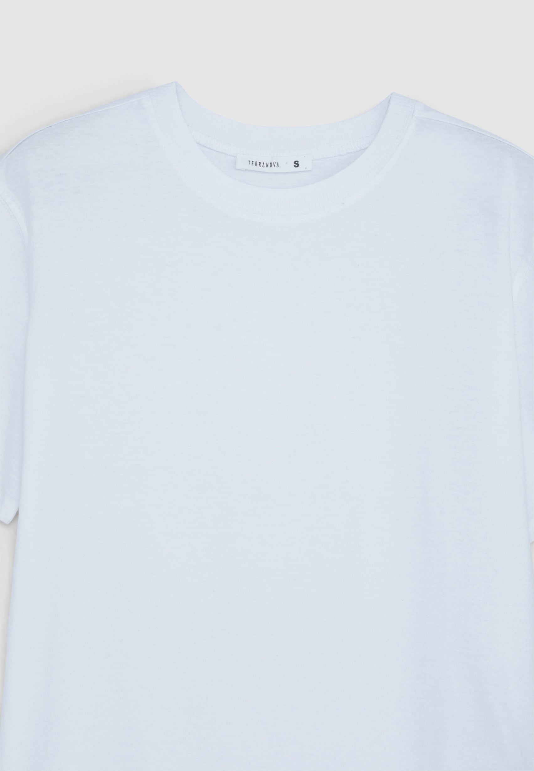 Optical white Basic solid-colour oversized T-shirt - Buy