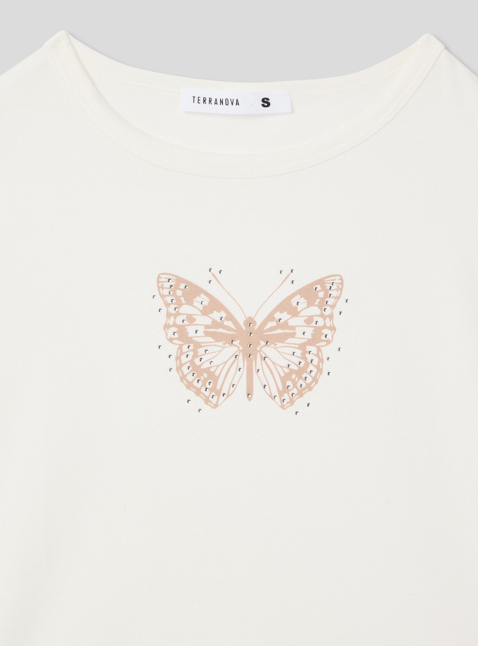 【IFYOUWANT】24SS★ Melting Butterfly CROP TEE MUSINSA | IFYOUWANT Melting Butterfly CROP TEE white